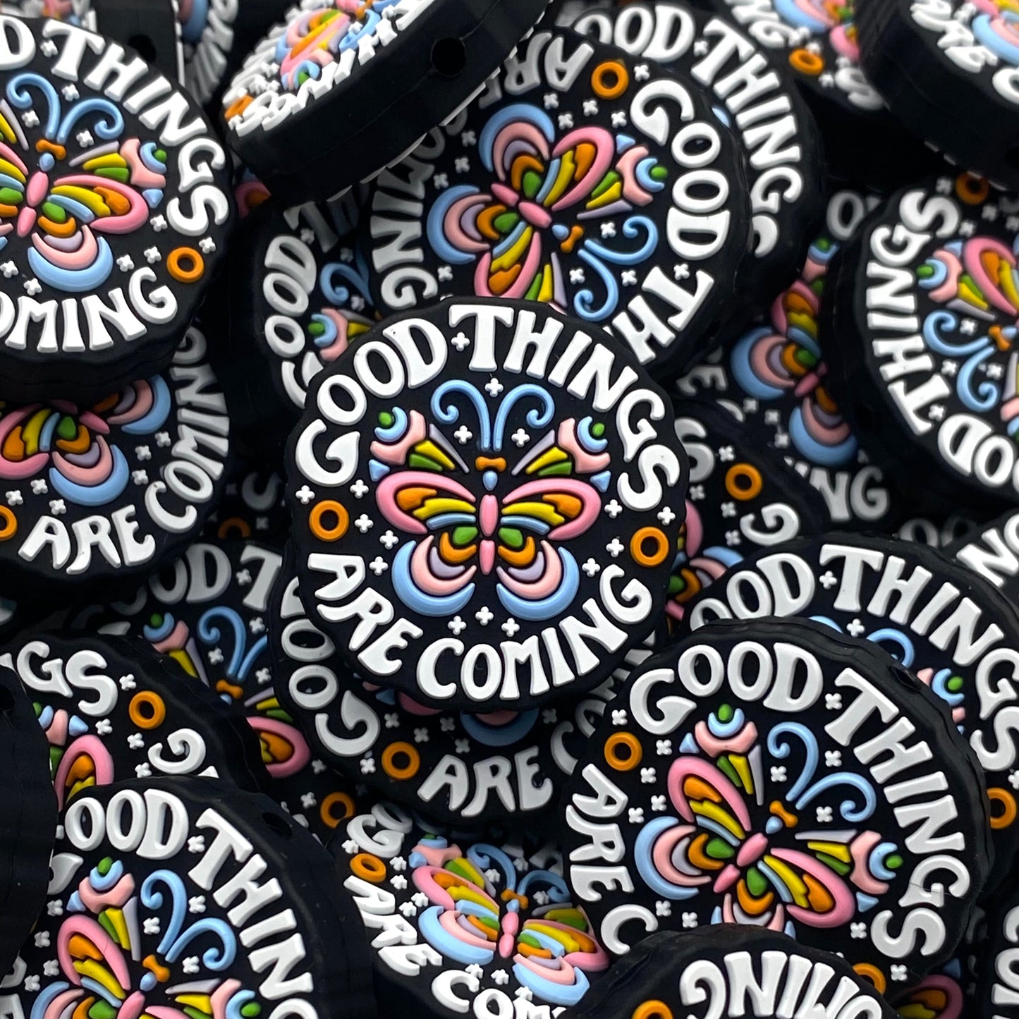 Good Things Are Coming Silicone Focal Beads