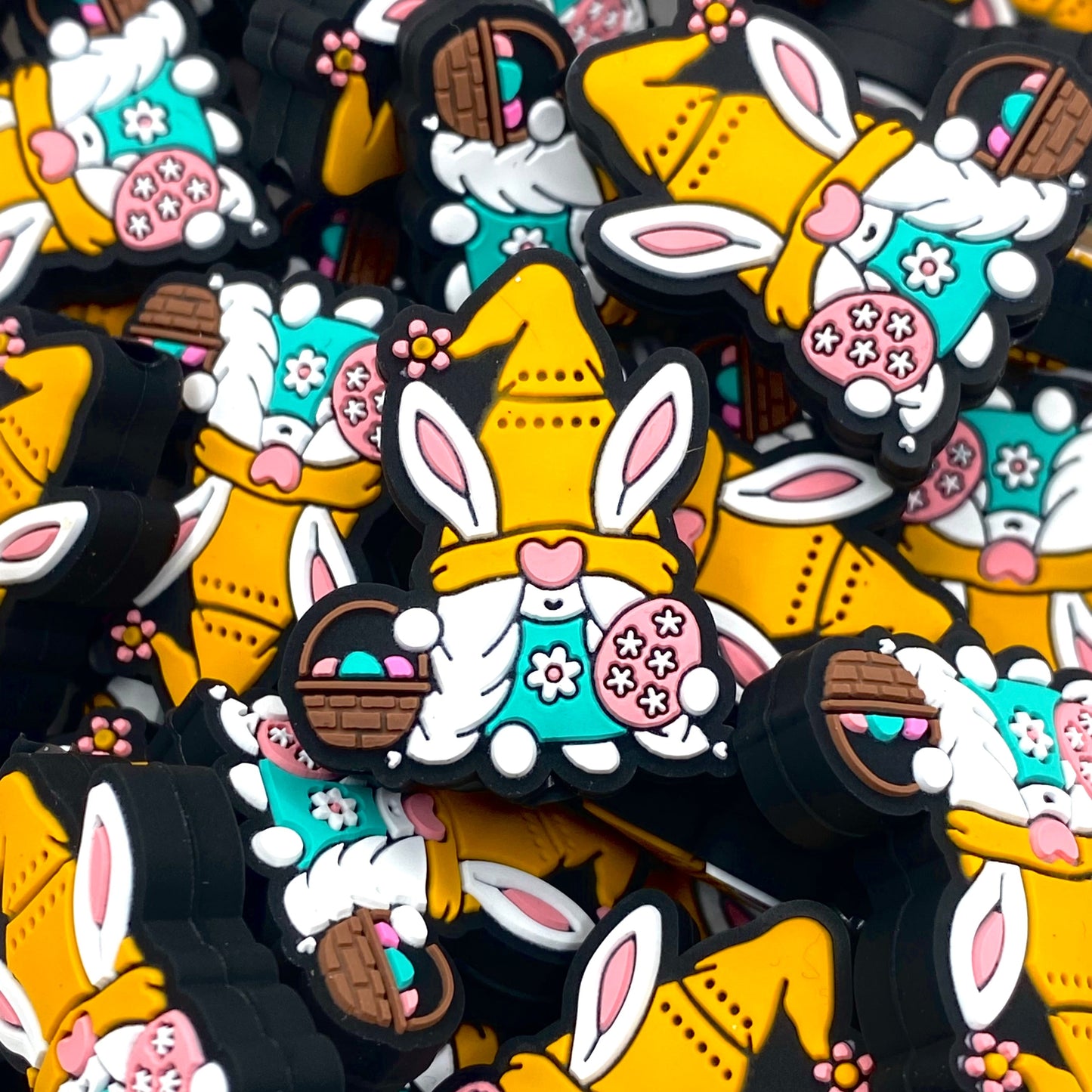 Happy Easter Gnomies! Silicone Focal Beads