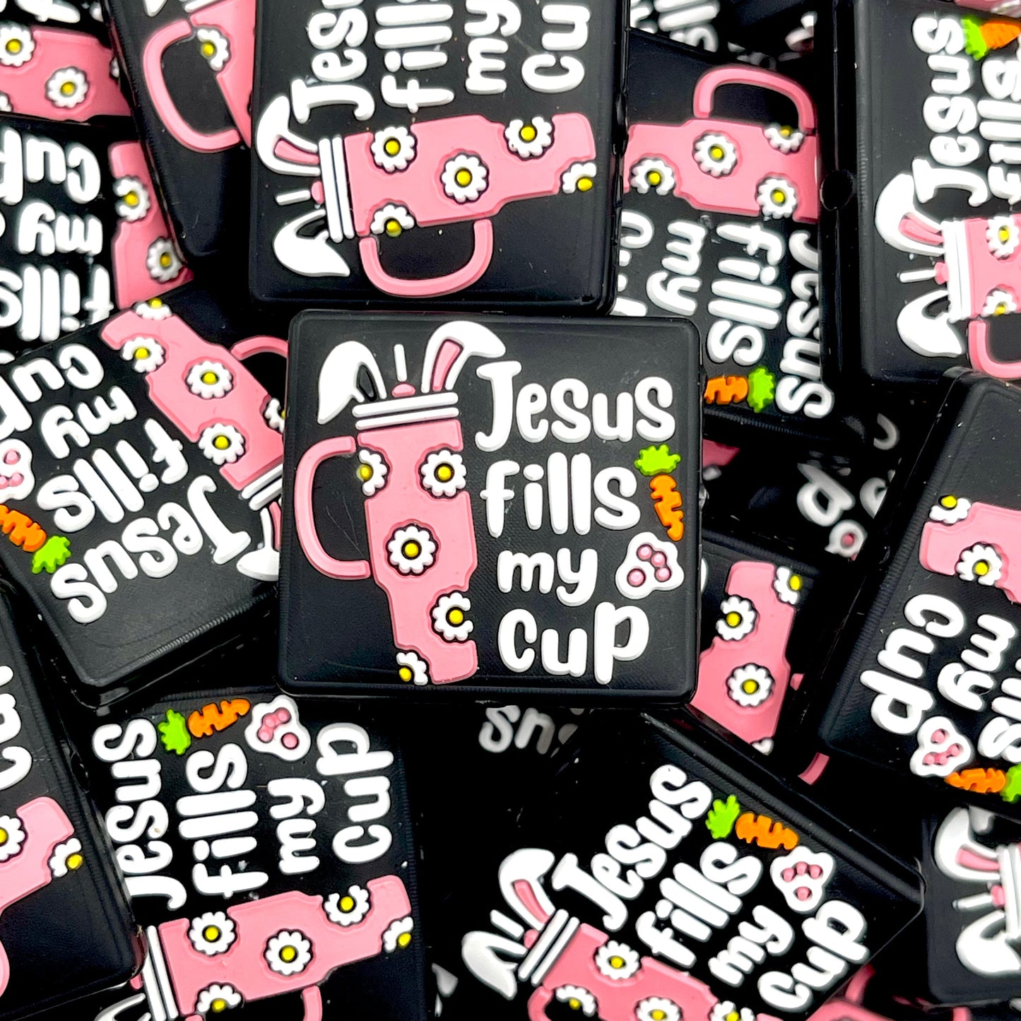 Jesus Fills My Cup 5.0 Silicone Focal Beads