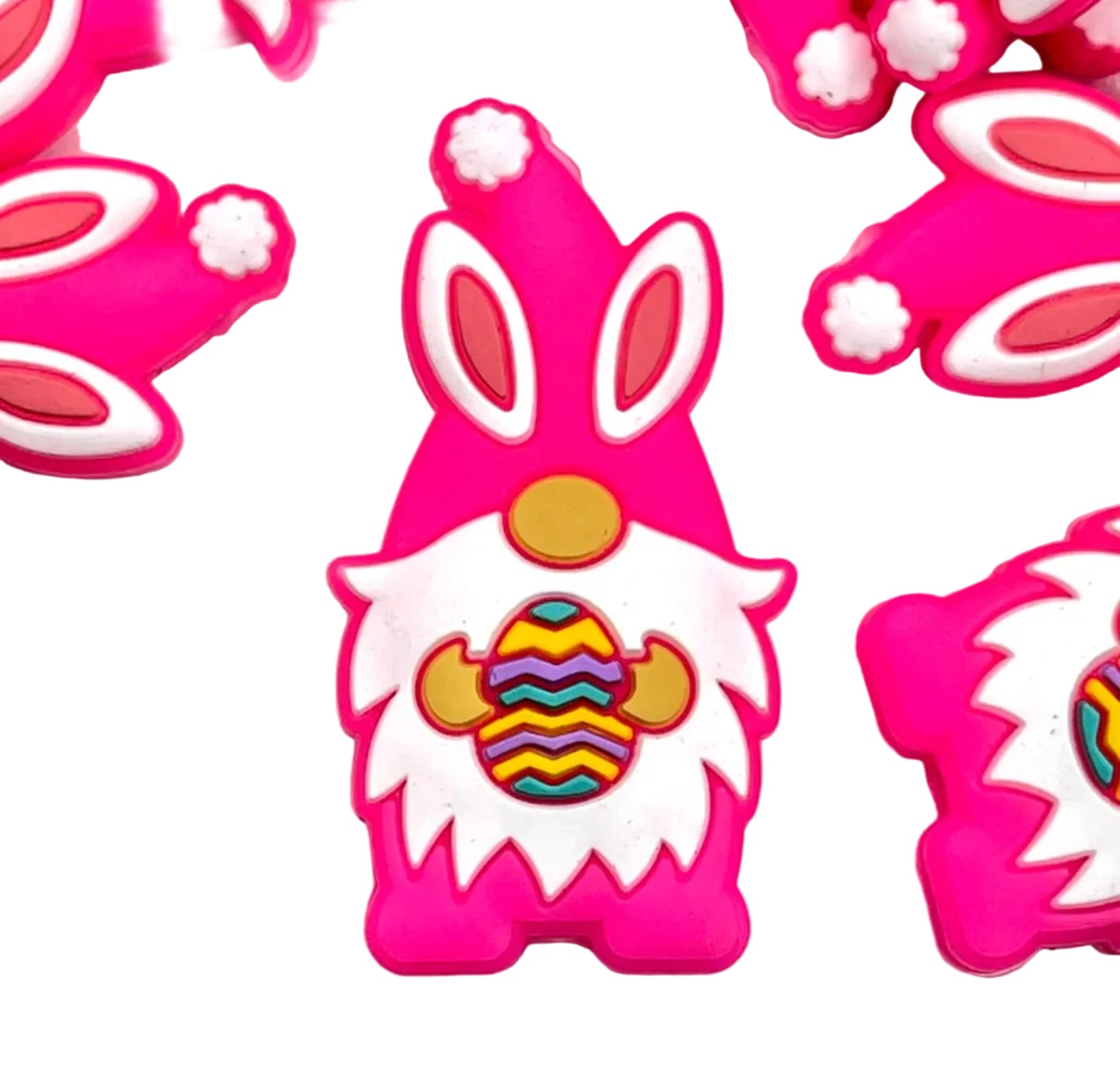 Pink Easter Vibes Silicone Focal Beads