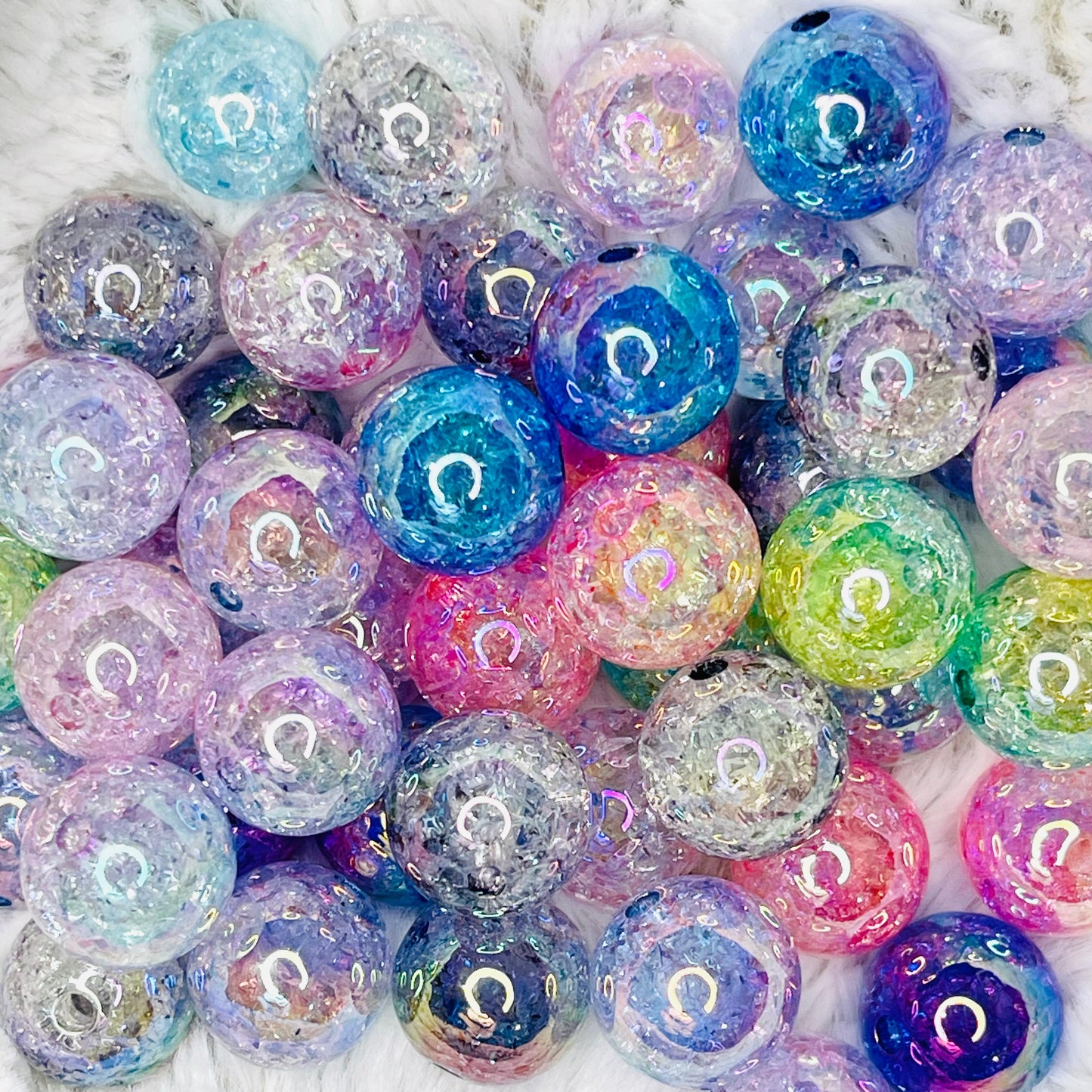 Crystal Ball Acrylic Beads