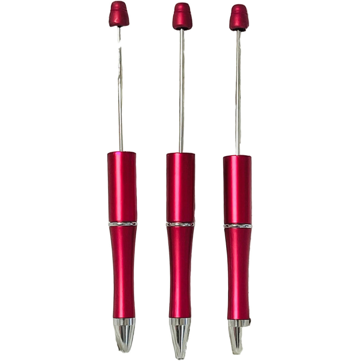 Holiday Themed Beadable Pens - 5pcs