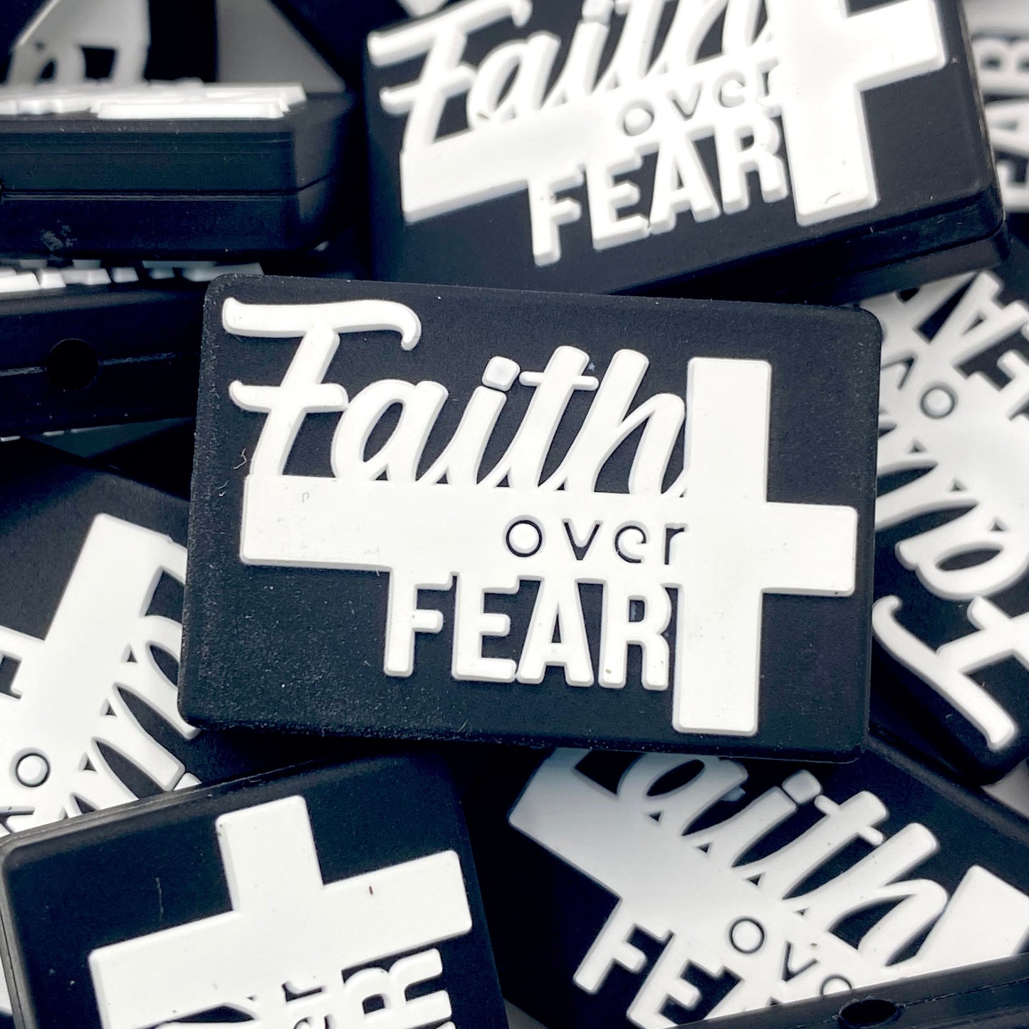 Faith Over Fear Silicone Focal Beads