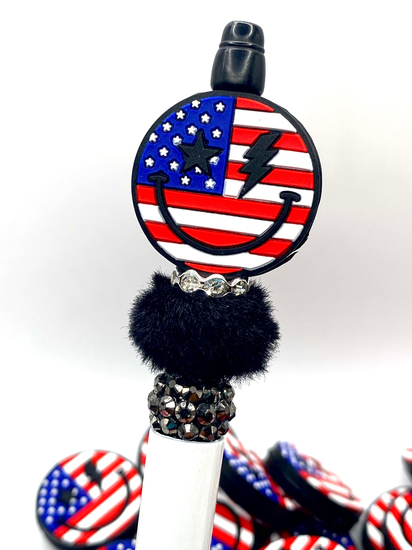 Smile America Silicone Focal Beads