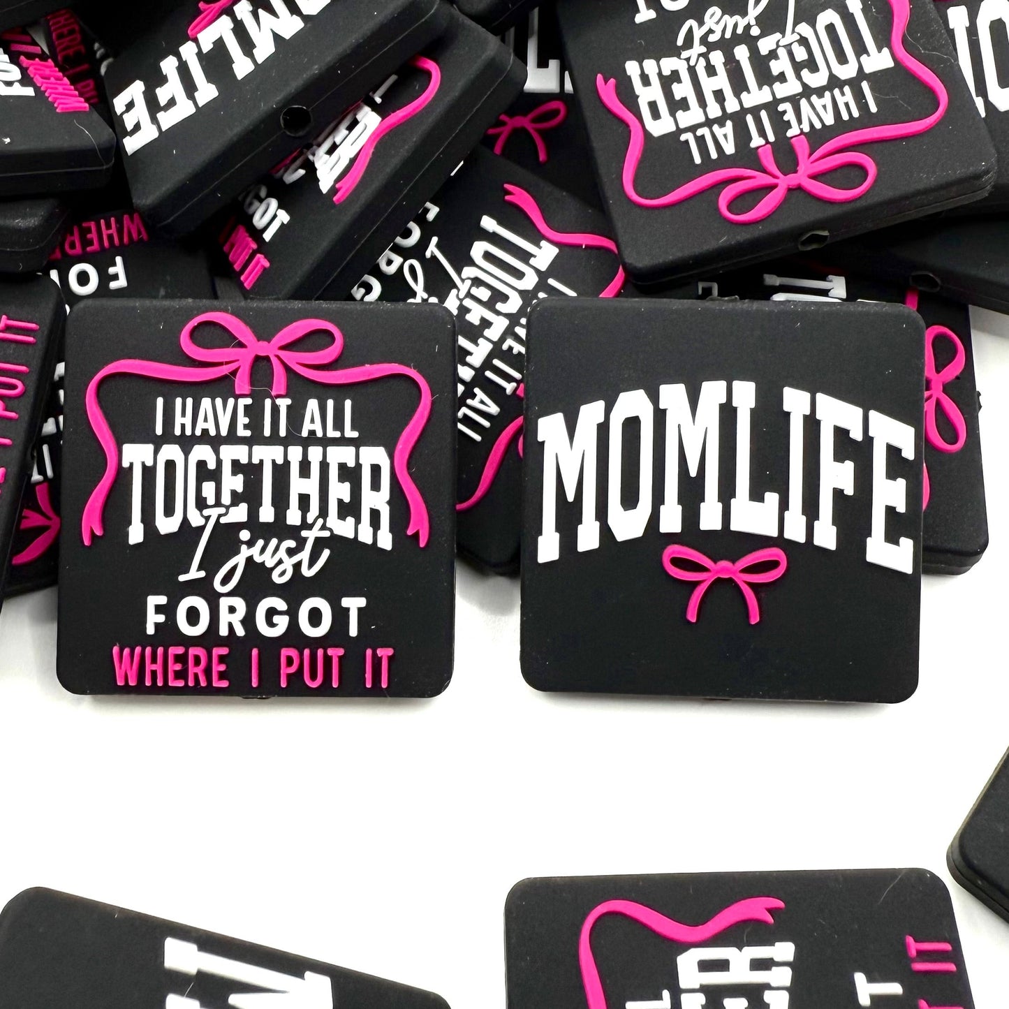 Mom Life Silicone Focal Beads