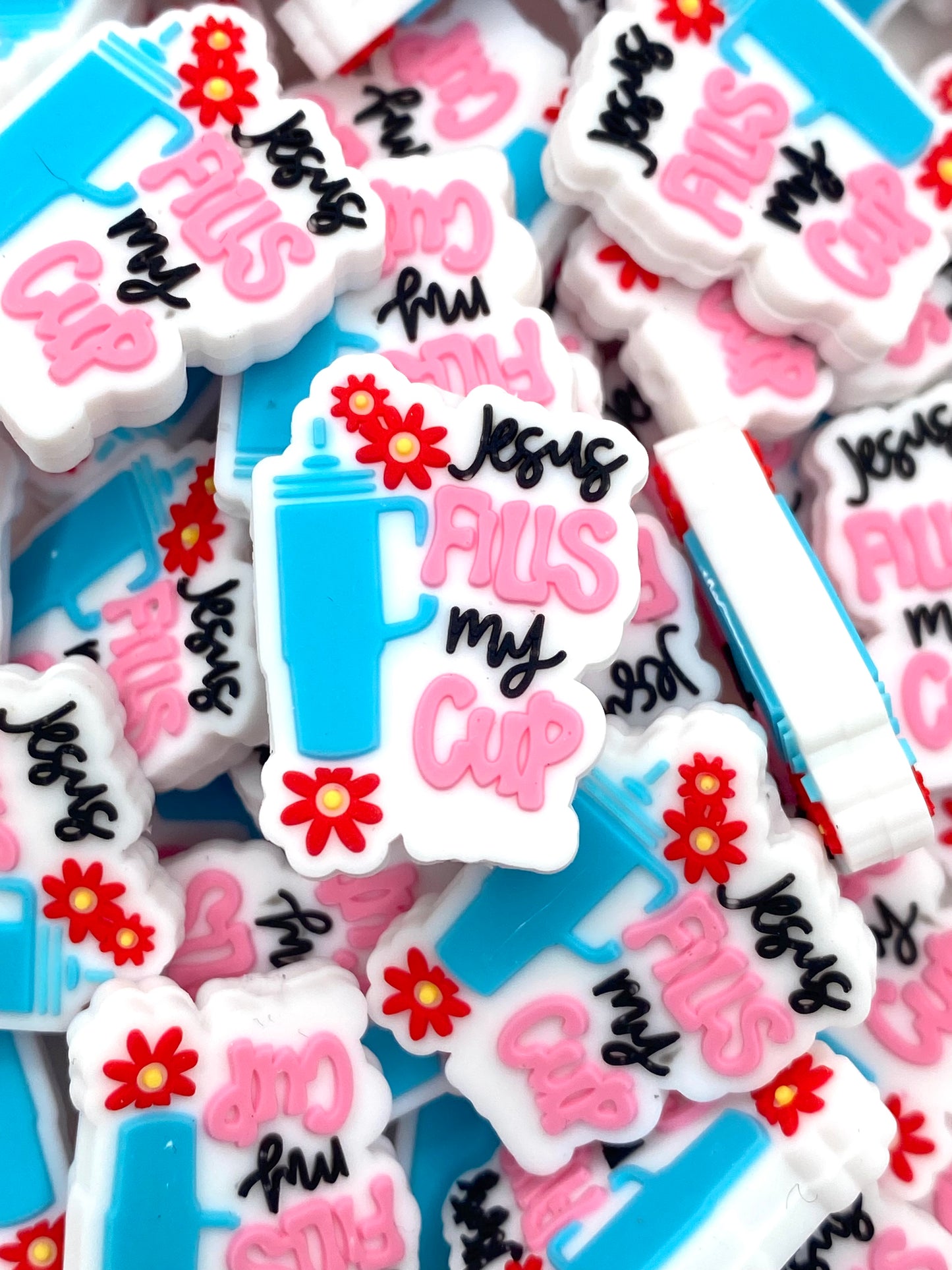 Jesus Fills My Cup 3.0 Silicone Focal Beads
