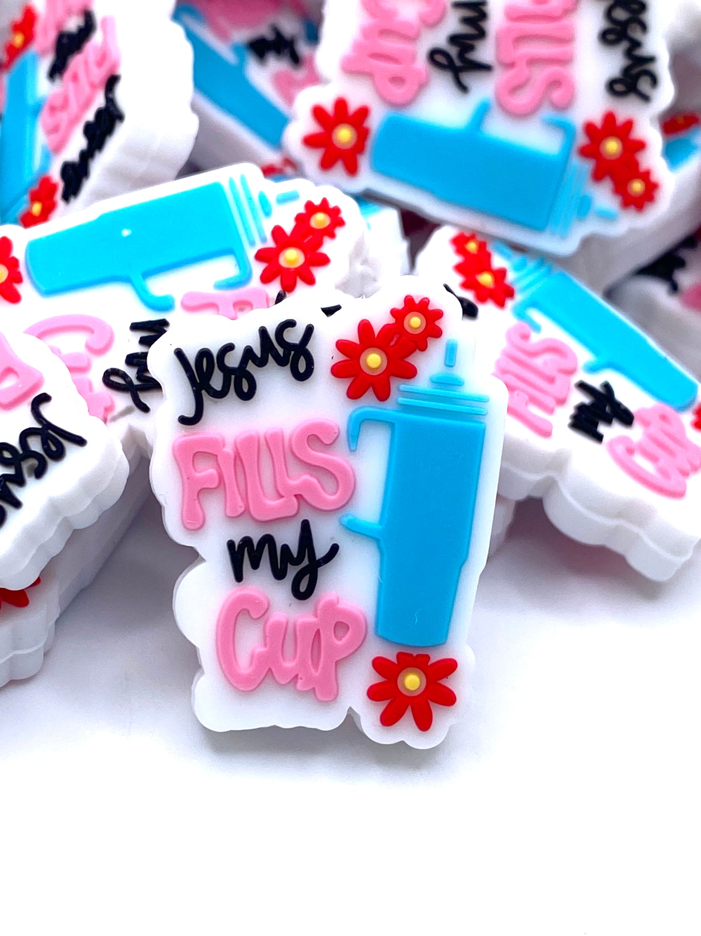 Jesus Fills My Cup 3.0 Silicone Focal Beads