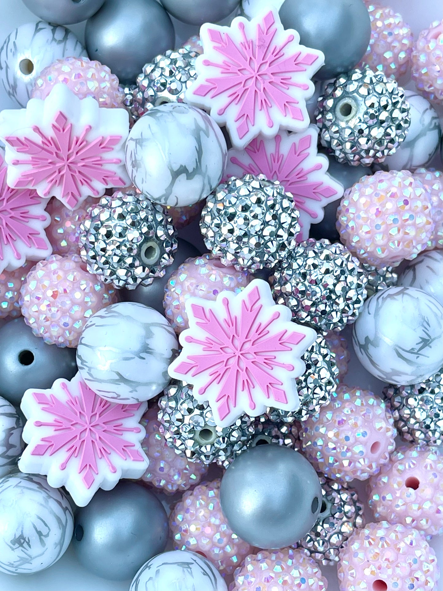 Pink Christmas Bundle | Christmas Beads | Festive | Christmas Gifts | Bubblegum Beads