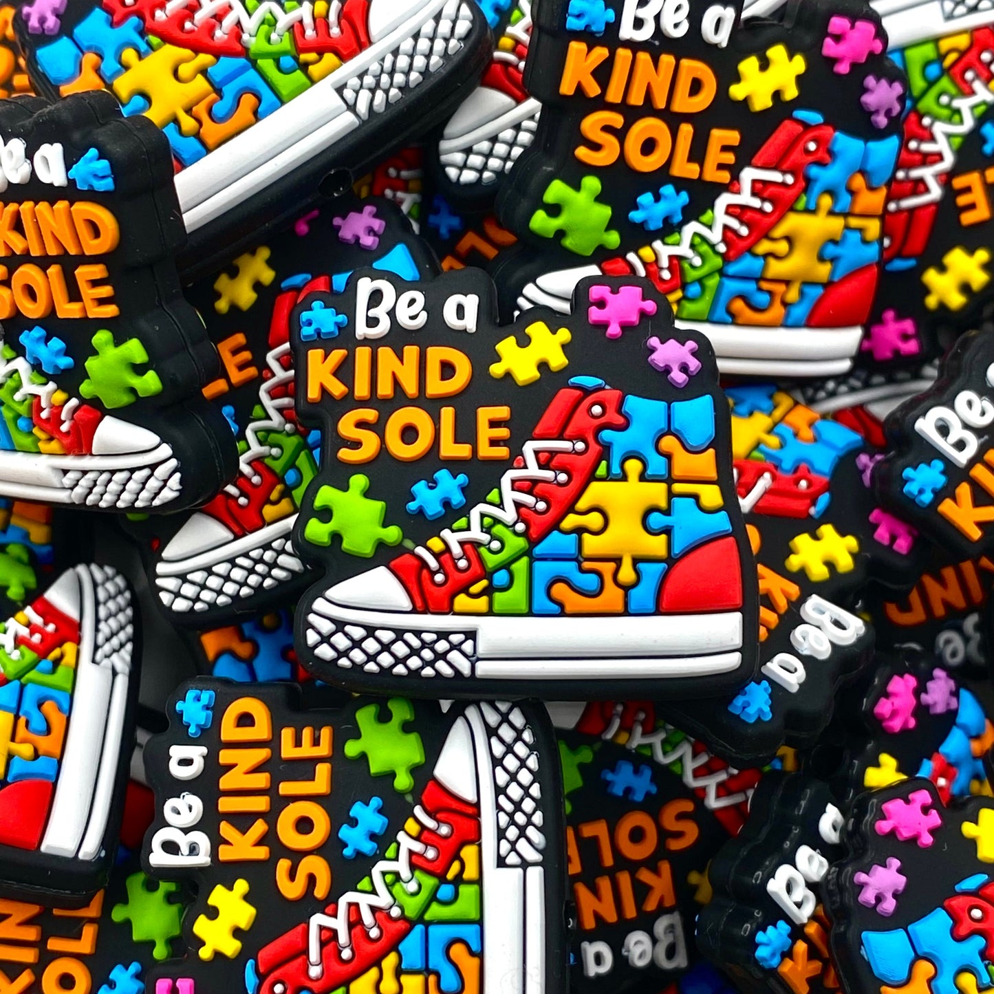 Be A Kind Sole Awareness Silicone Focal Beads