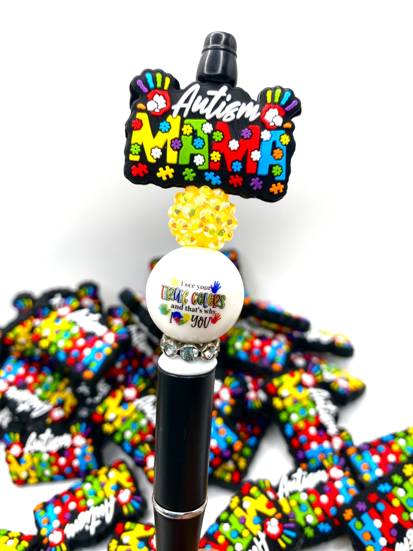 Autism Mama Silicone Focal Beads