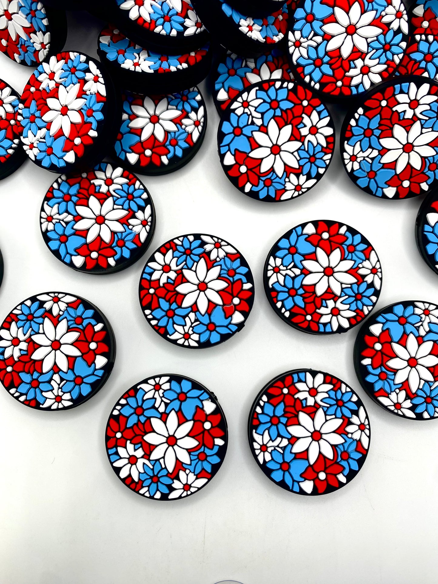 Sweet Land of Liberty Silicone Focal Beads