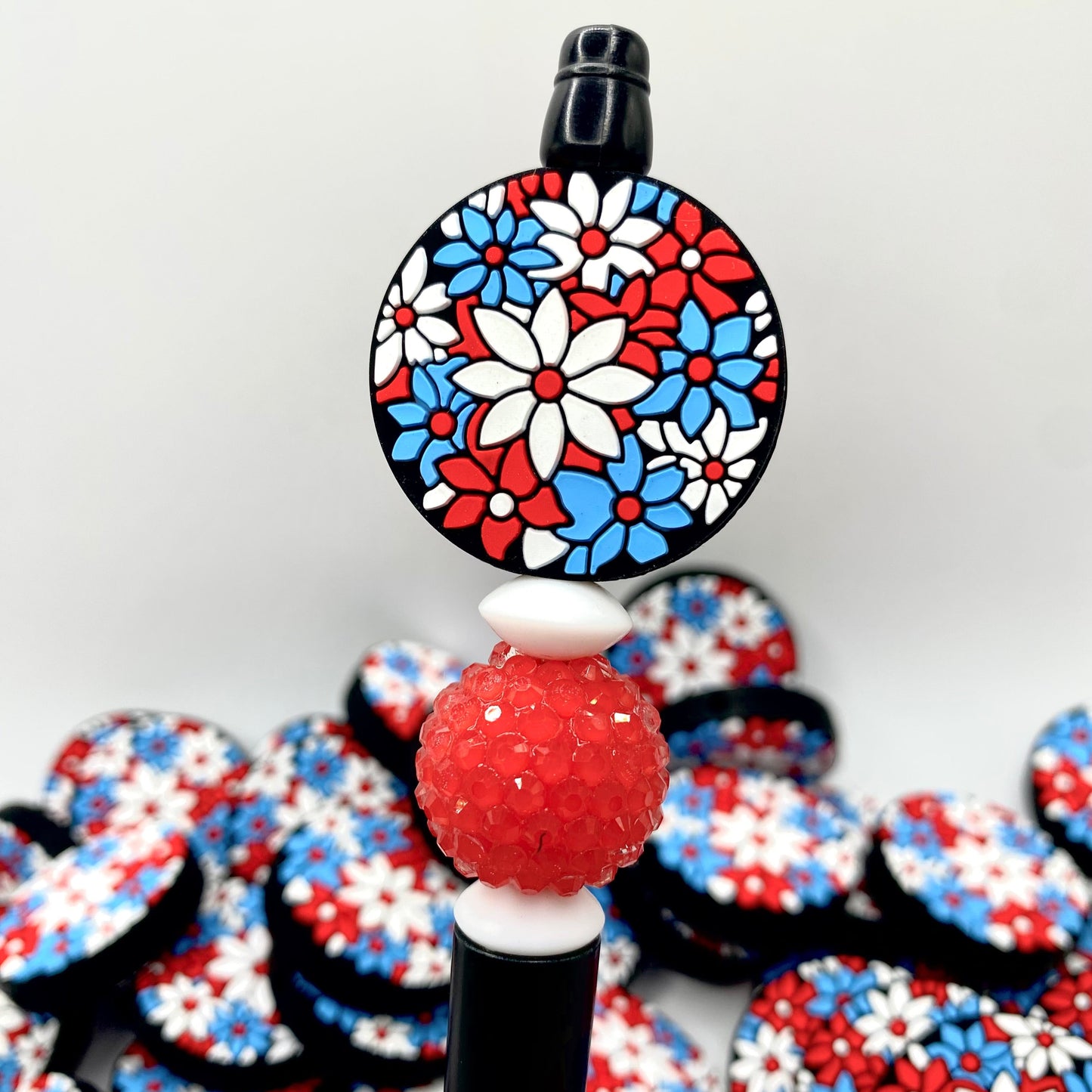 Sweet Land of Liberty Silicone Focal Beads
