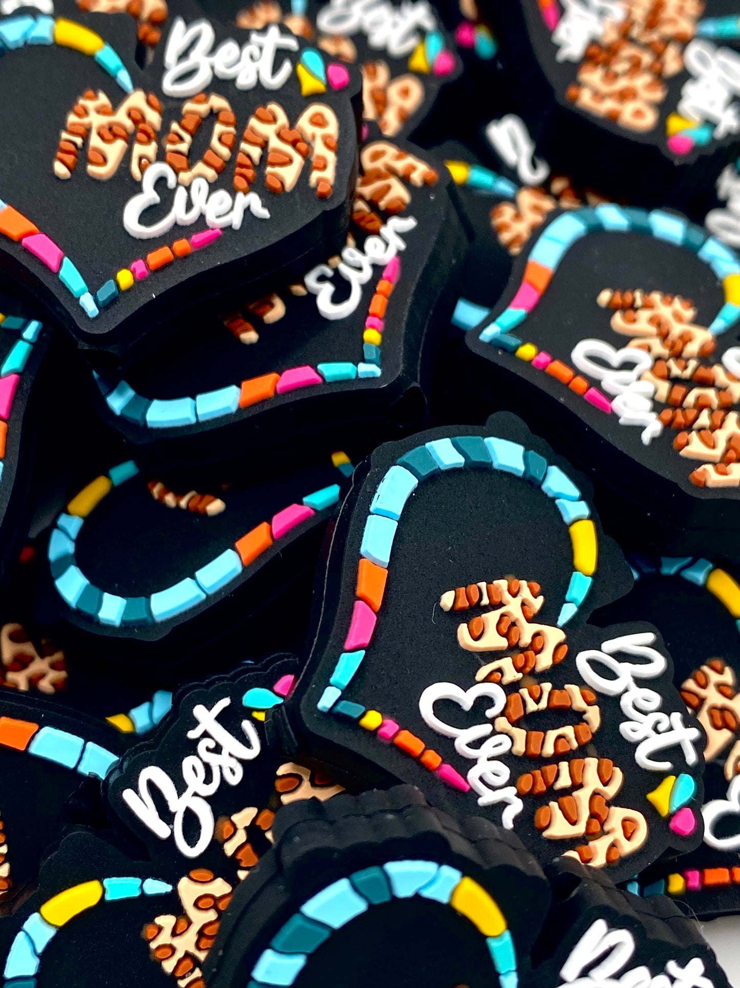 Best Mom Ever 2.0 Silicone Focal Beads