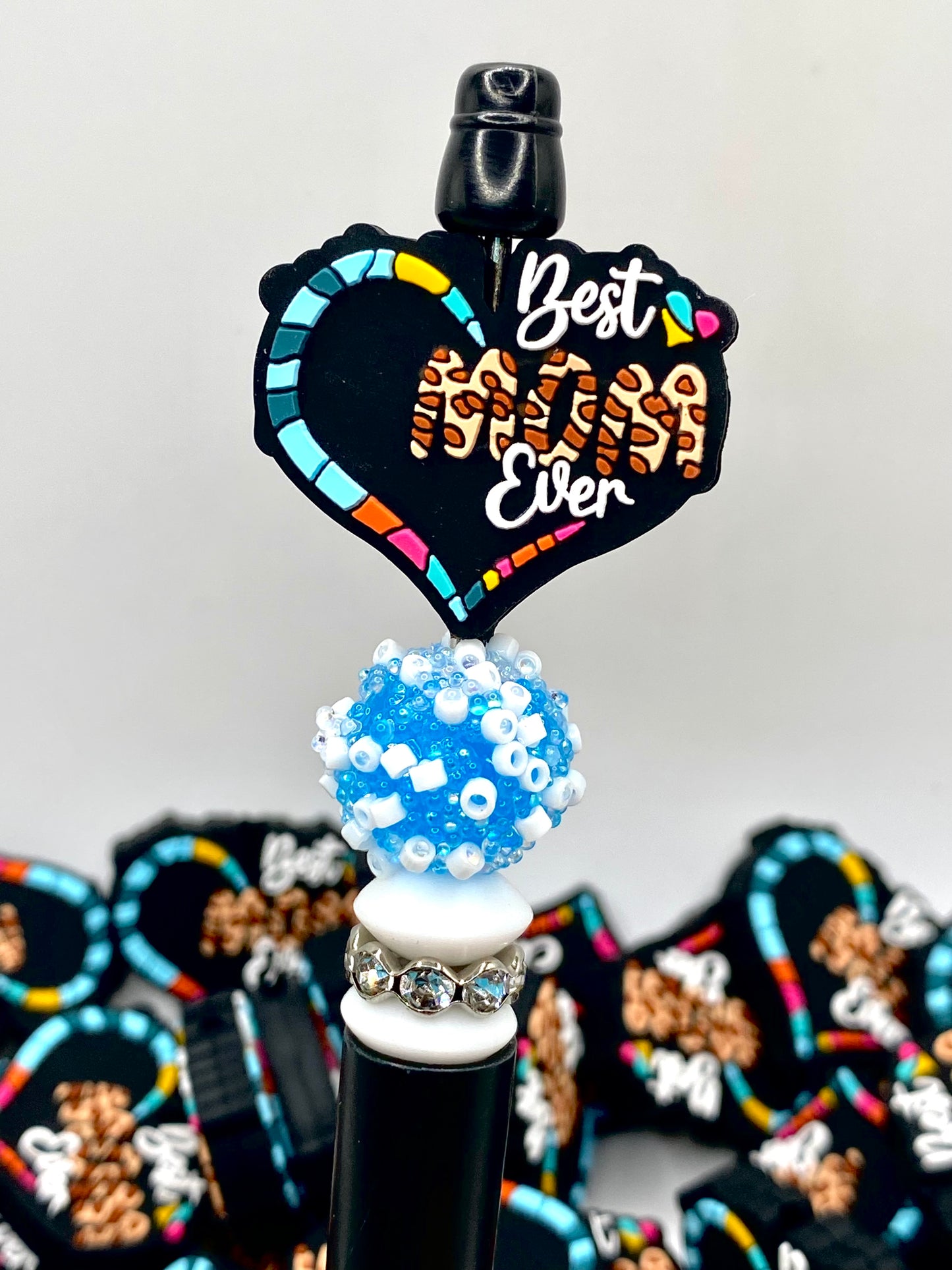 Best Mom Ever 2.0 Silicone Focal Beads