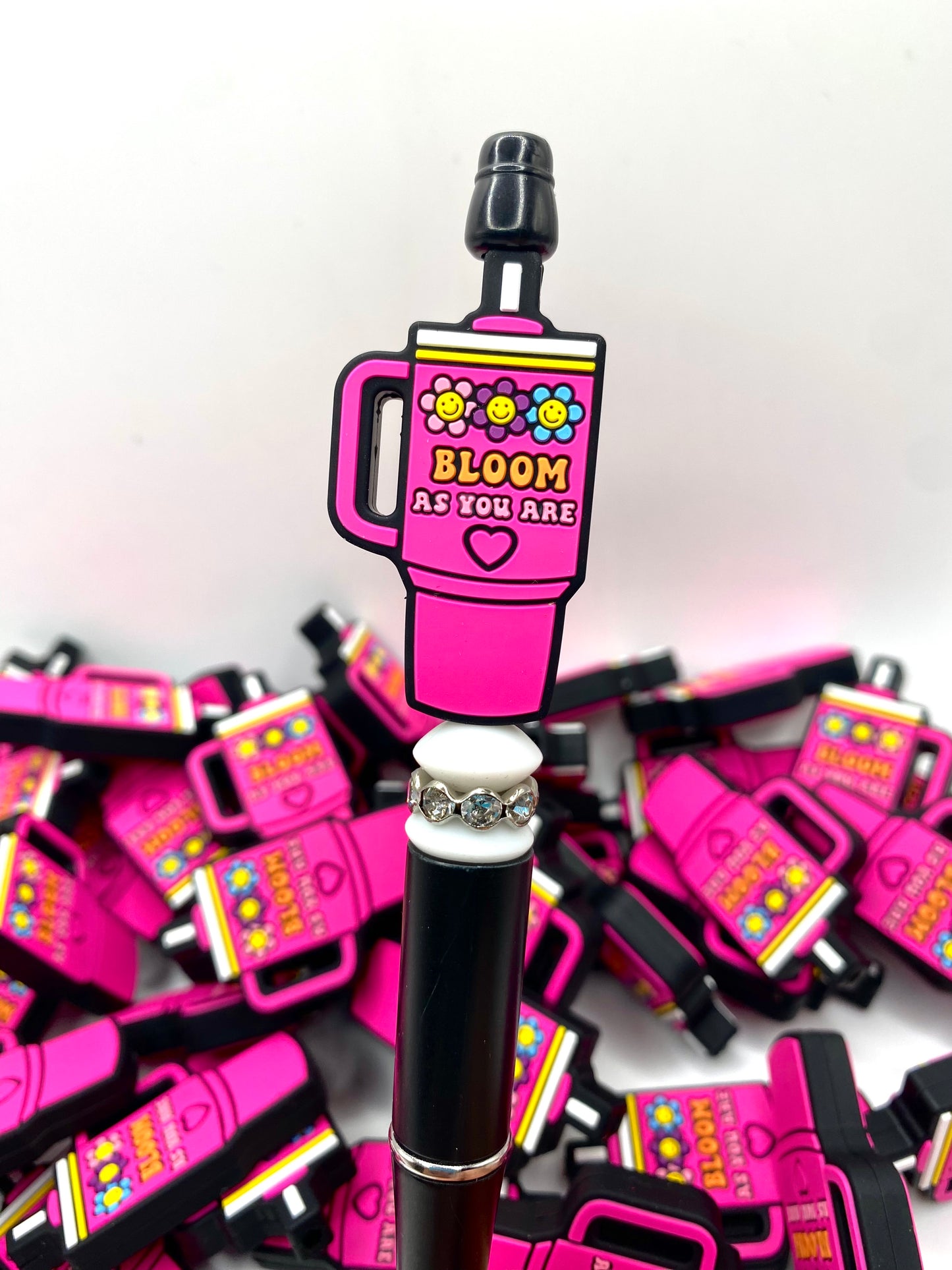 Bloom As You Are Tumbler Silicone Focal Beads