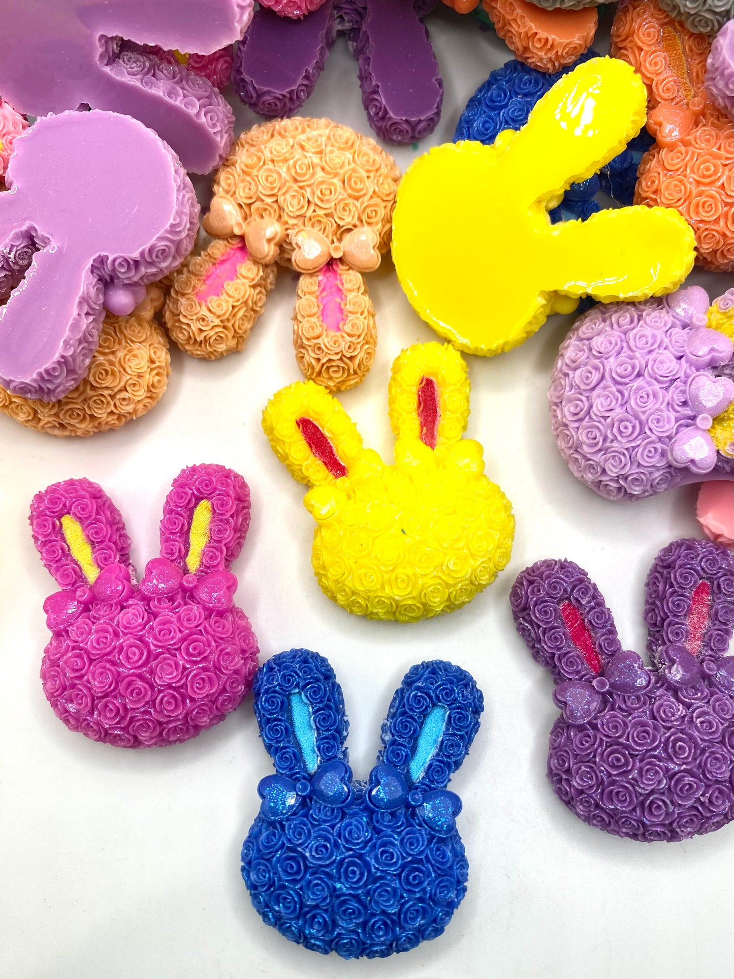 Easter Bunny Squad Acrylic Beads - 5pc