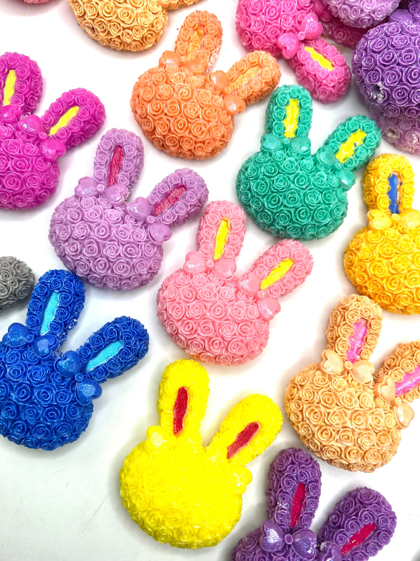 Easter Bunny Squad Acrylic Beads - 5pc