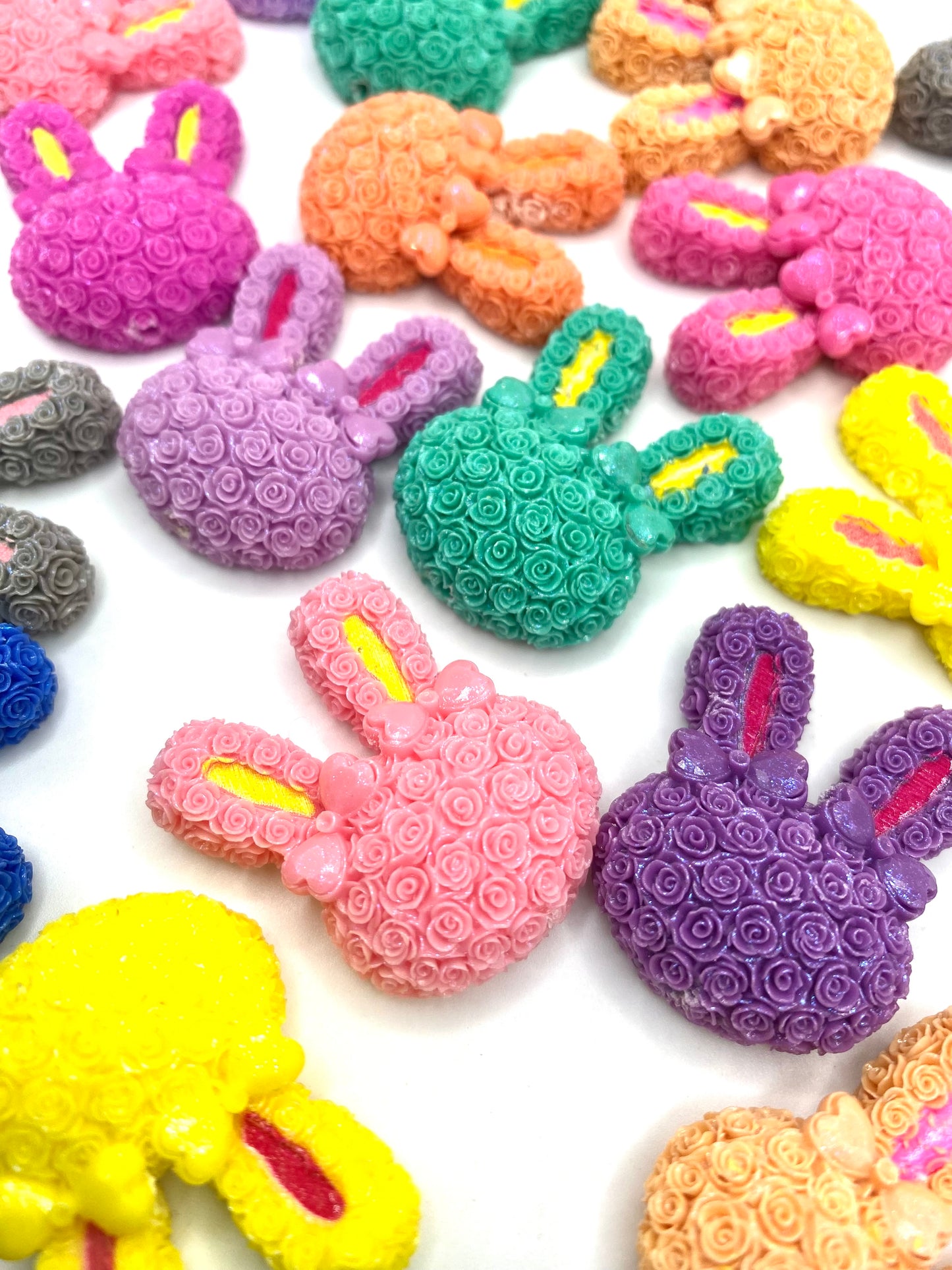 Easter Bunny Squad Acrylic Beads - 5pc