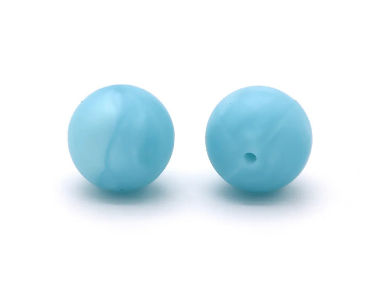 Blue BL101 Silicone Beads