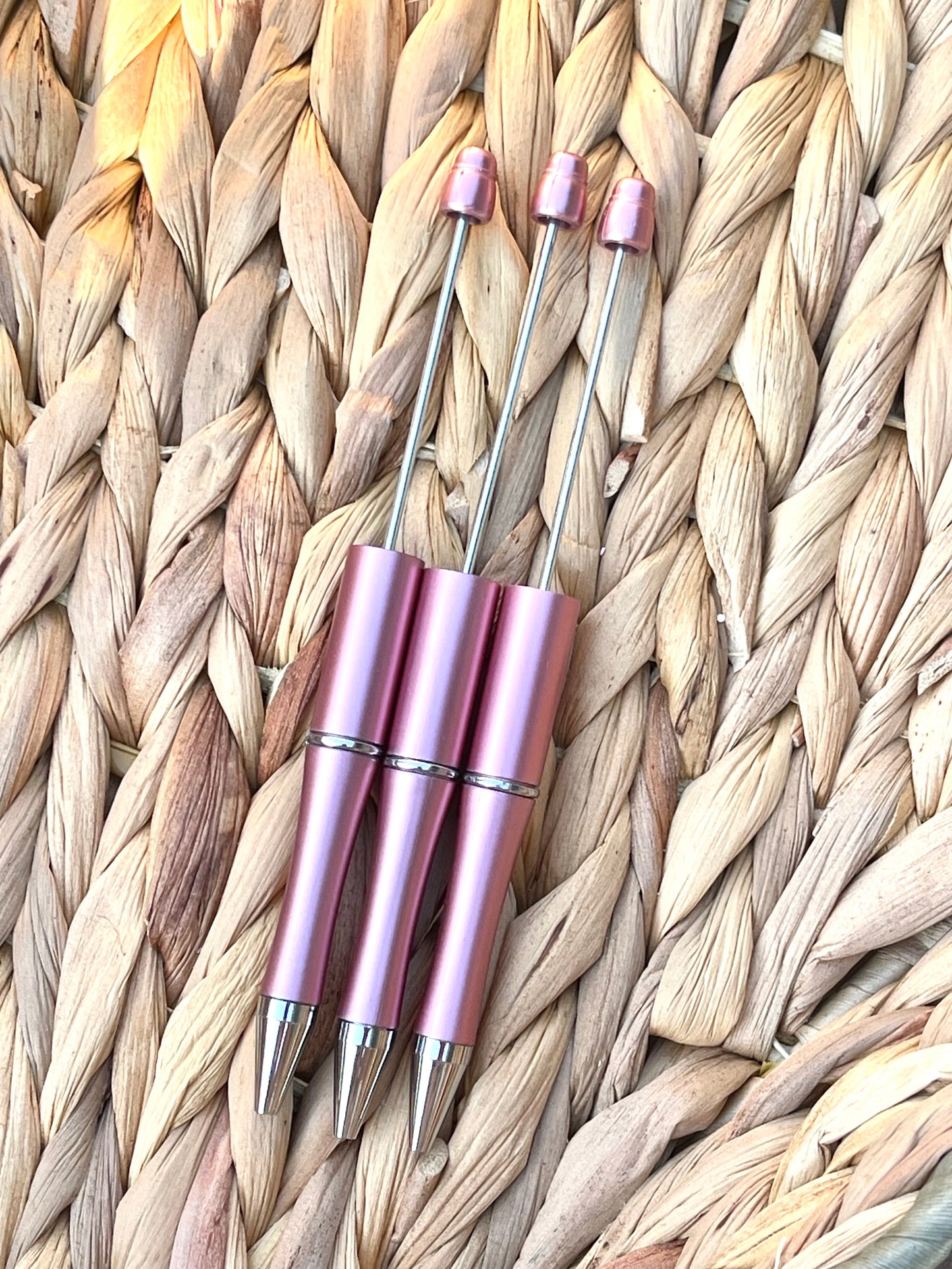 Rose Gold 6pcs / Lot - Plastic Beadable Pens