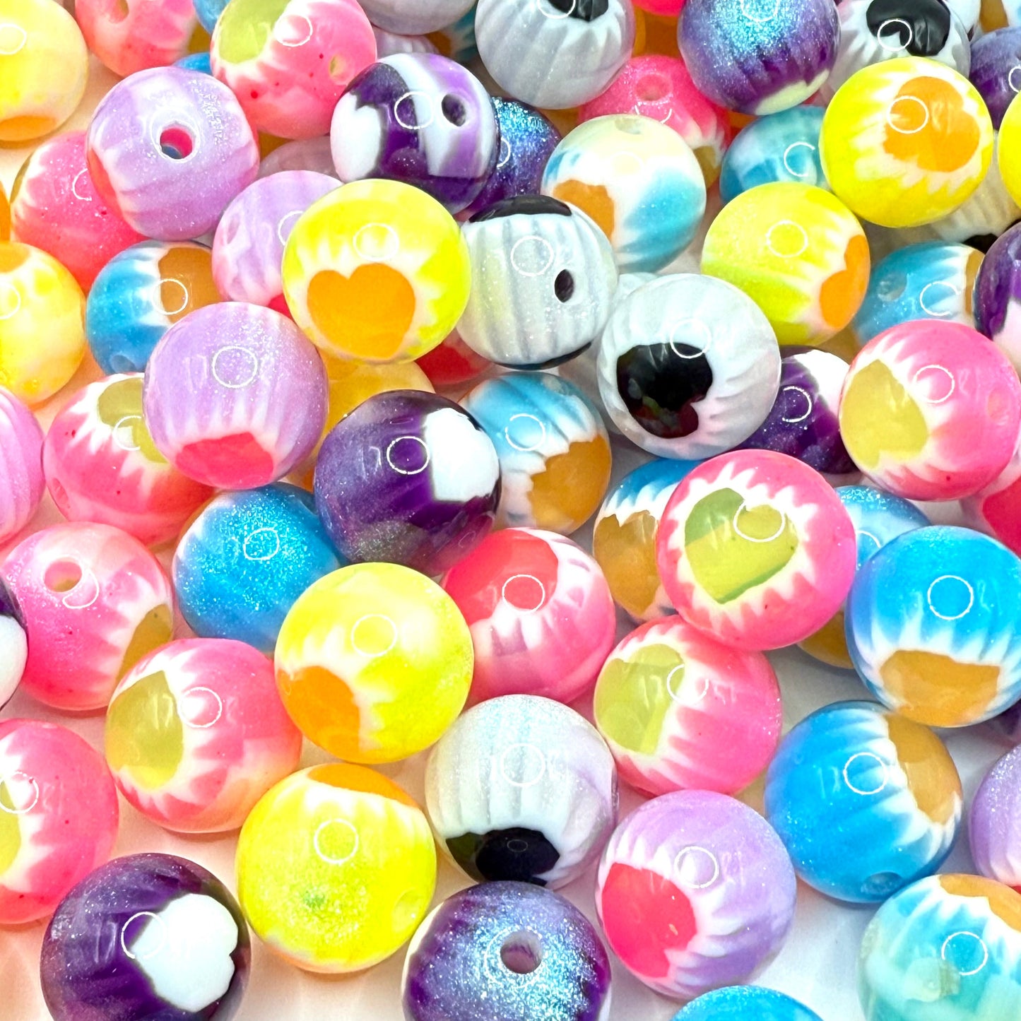 Bright Hearts Shine Brightest Acrylic Beads