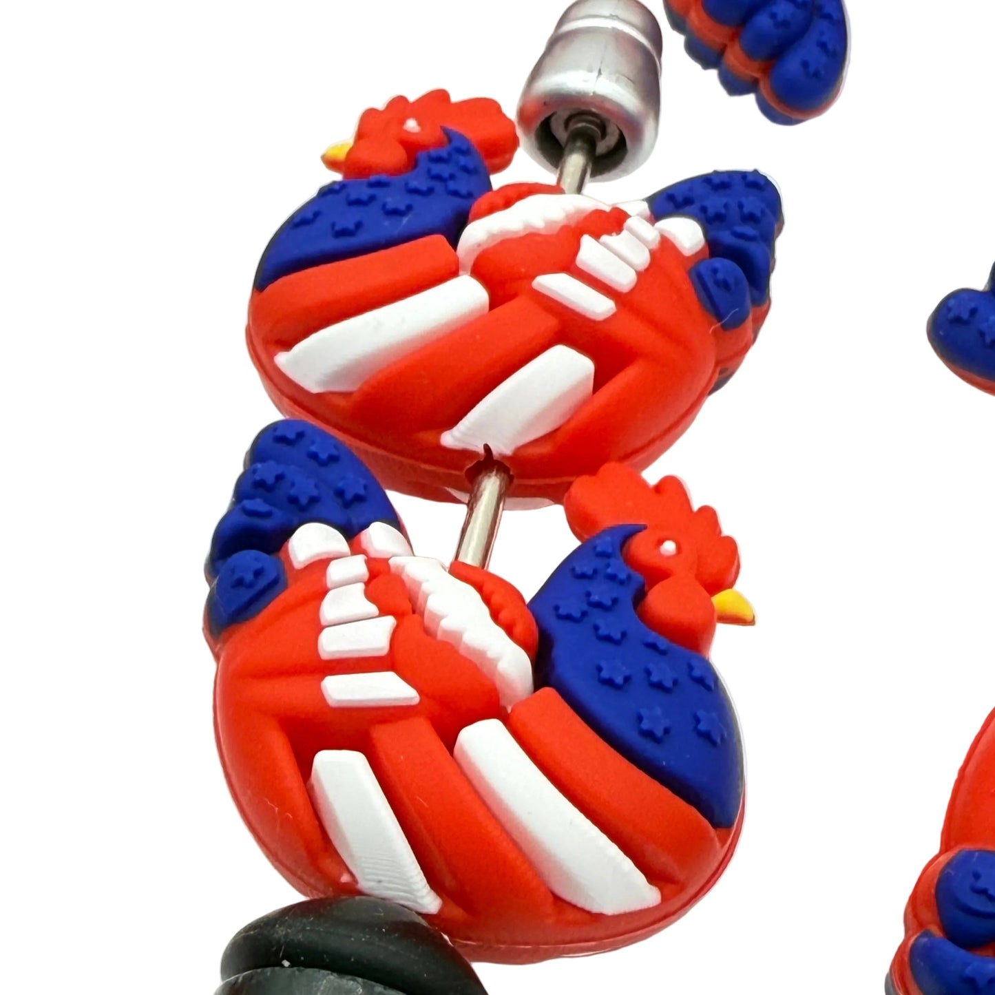 Born to Free-Range 3D Silicone Focal Beads