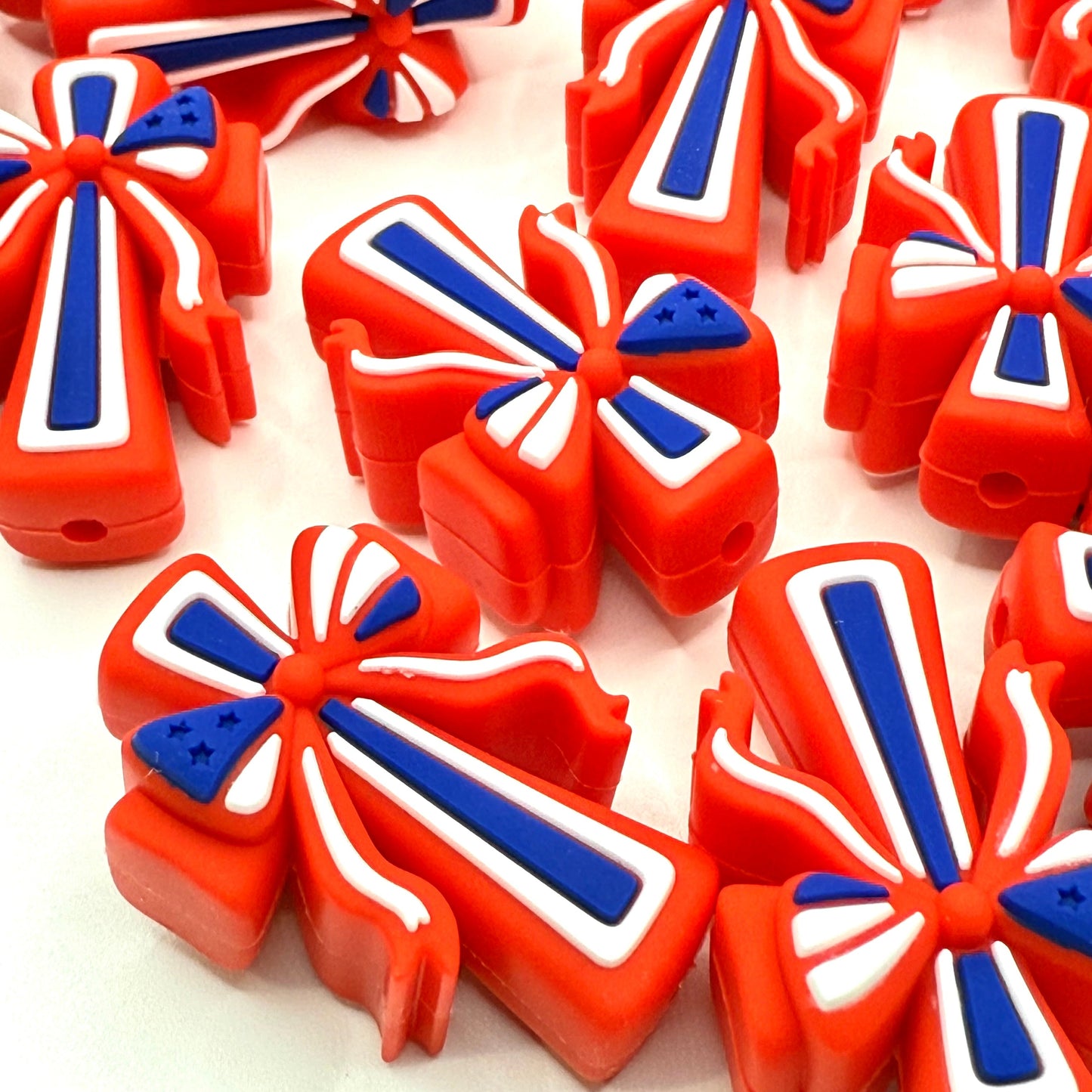 One Nation Under God 3D Silicone Focal Beads