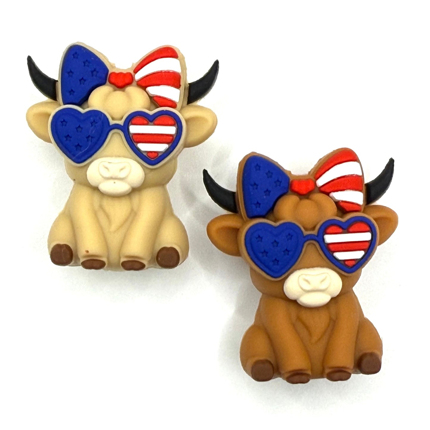 Stars, Stripes, and Sass 3D Silicone Focal Beads