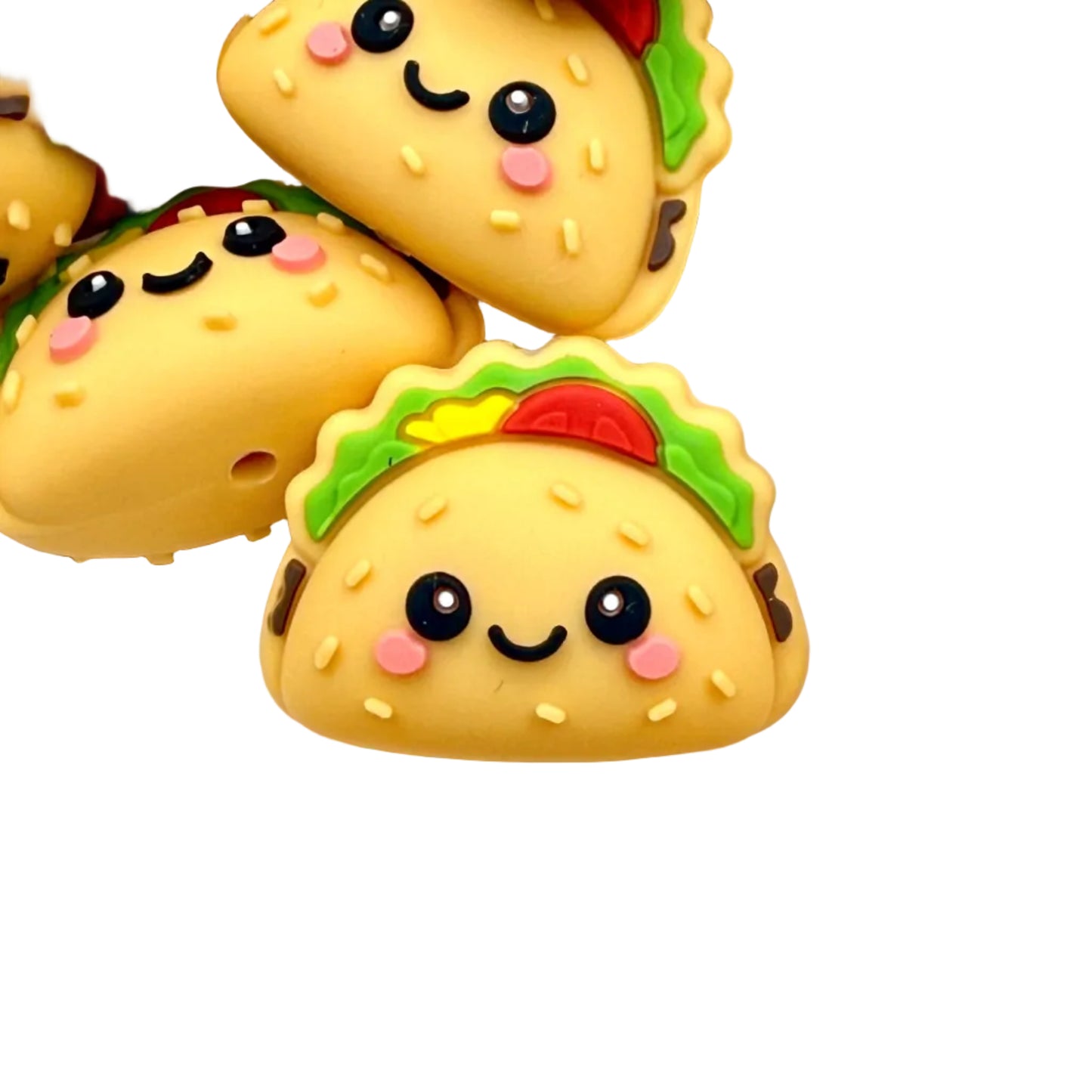 Tacos Are My Love Language 3D Silicone Focal Beads