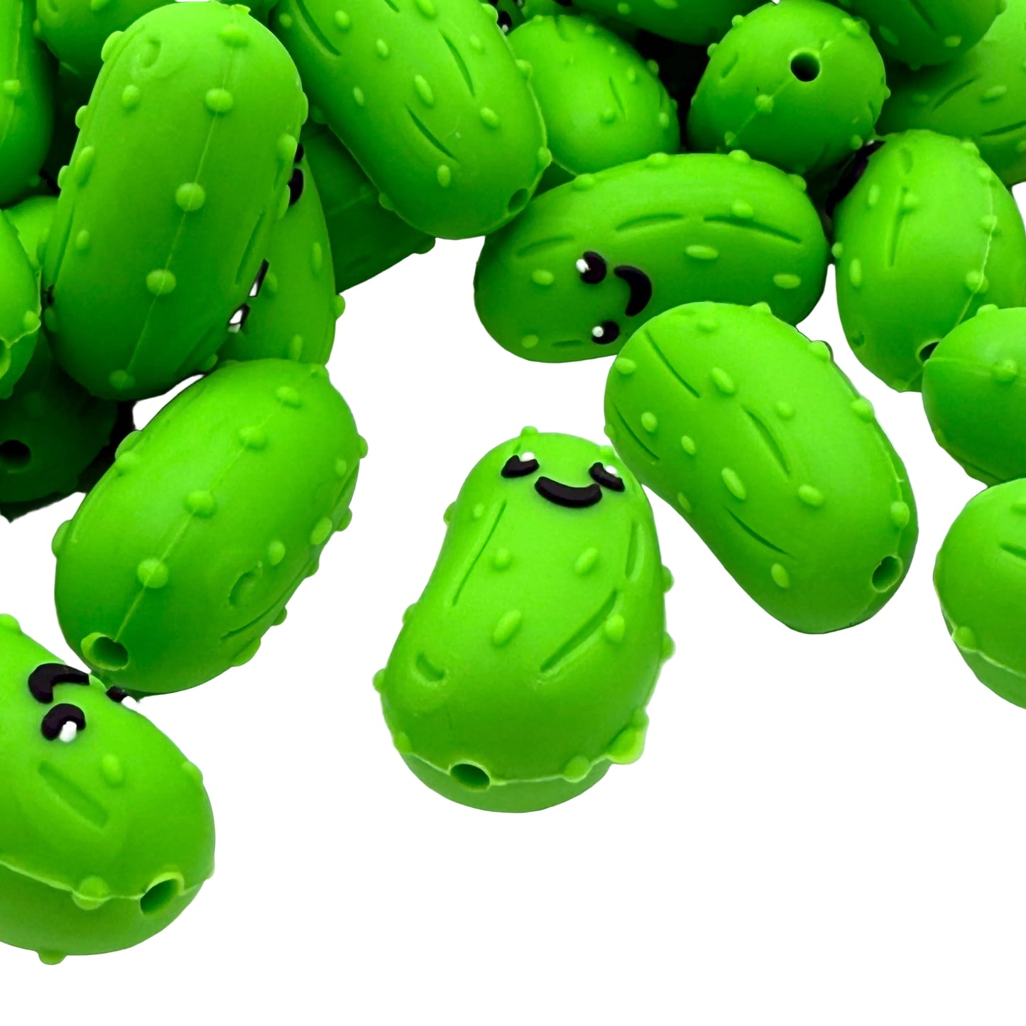 Dill with a Smile 3D Silicone Focal Beads