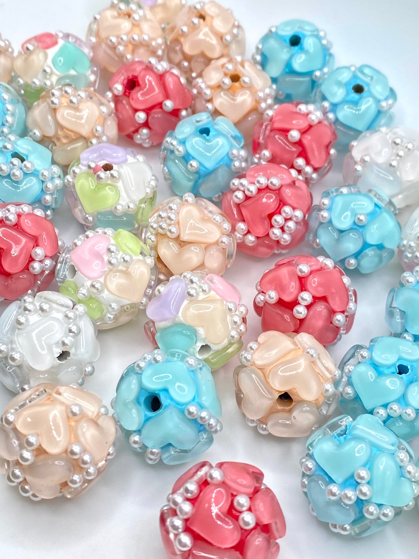 Be Mine Fancy Heart Beads