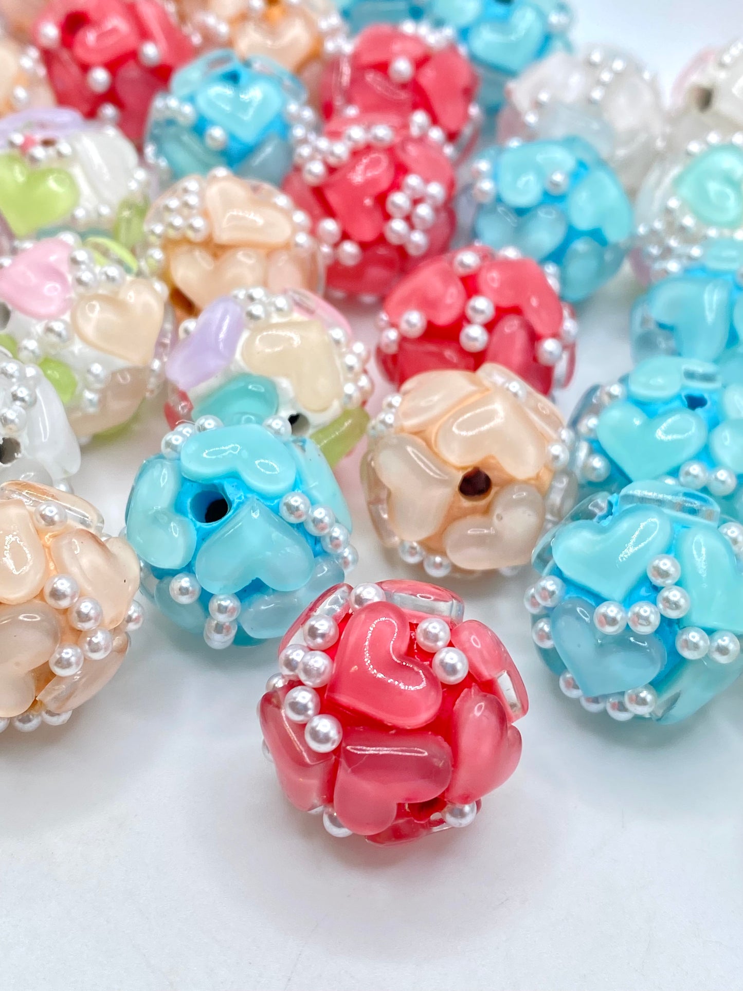 Be Mine Fancy Heart Beads