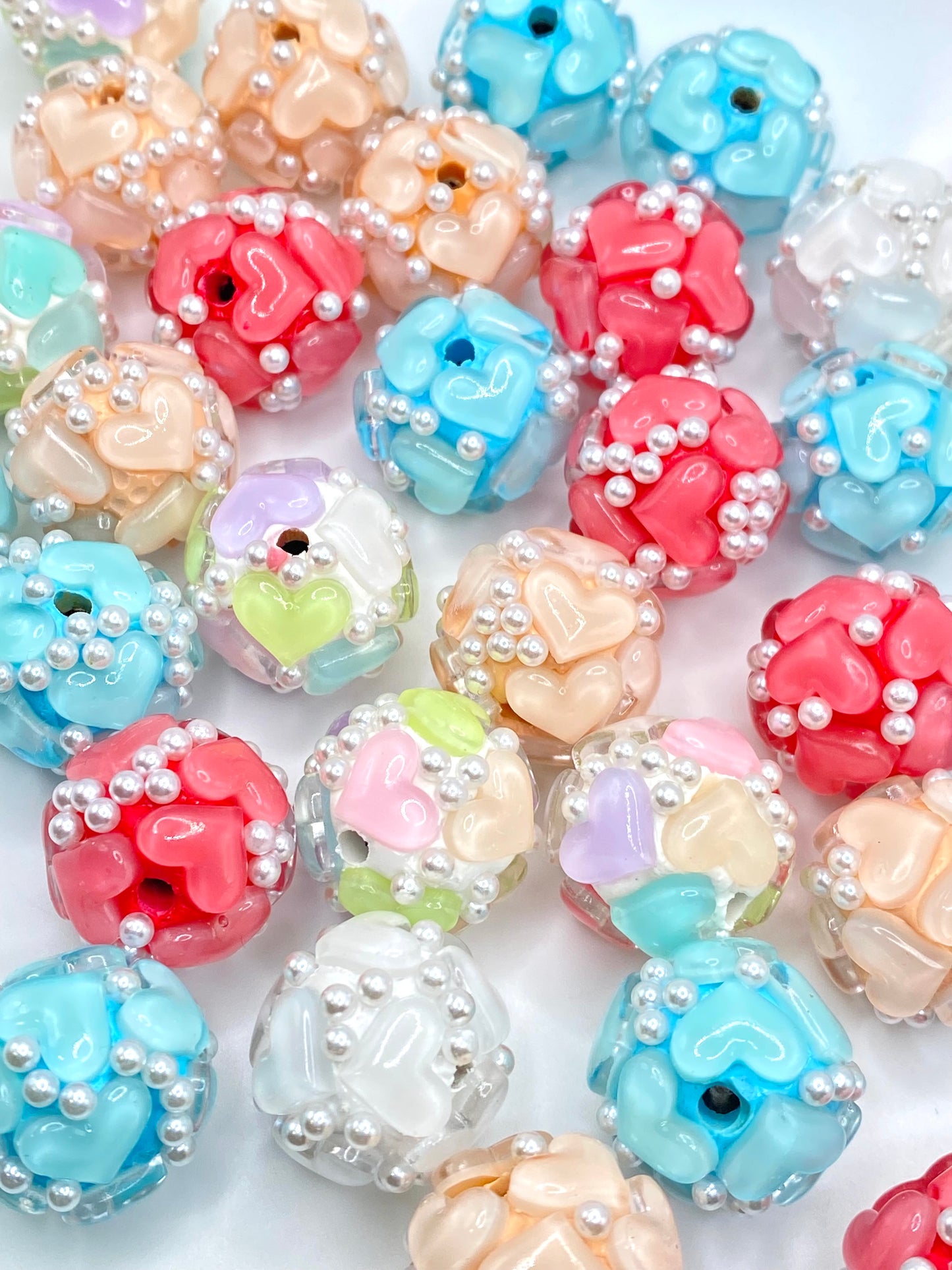 Be Mine Fancy Heart Beads