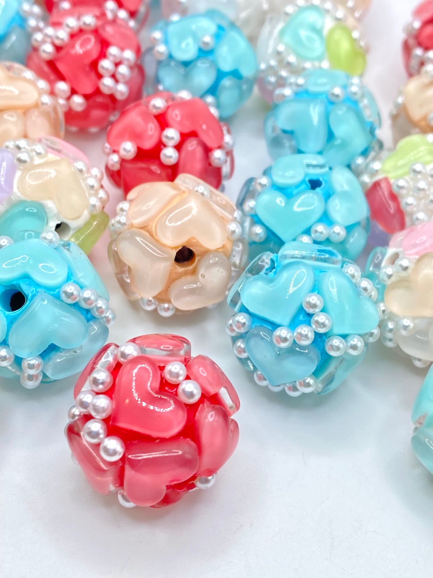 Be Mine Fancy Heart Beads