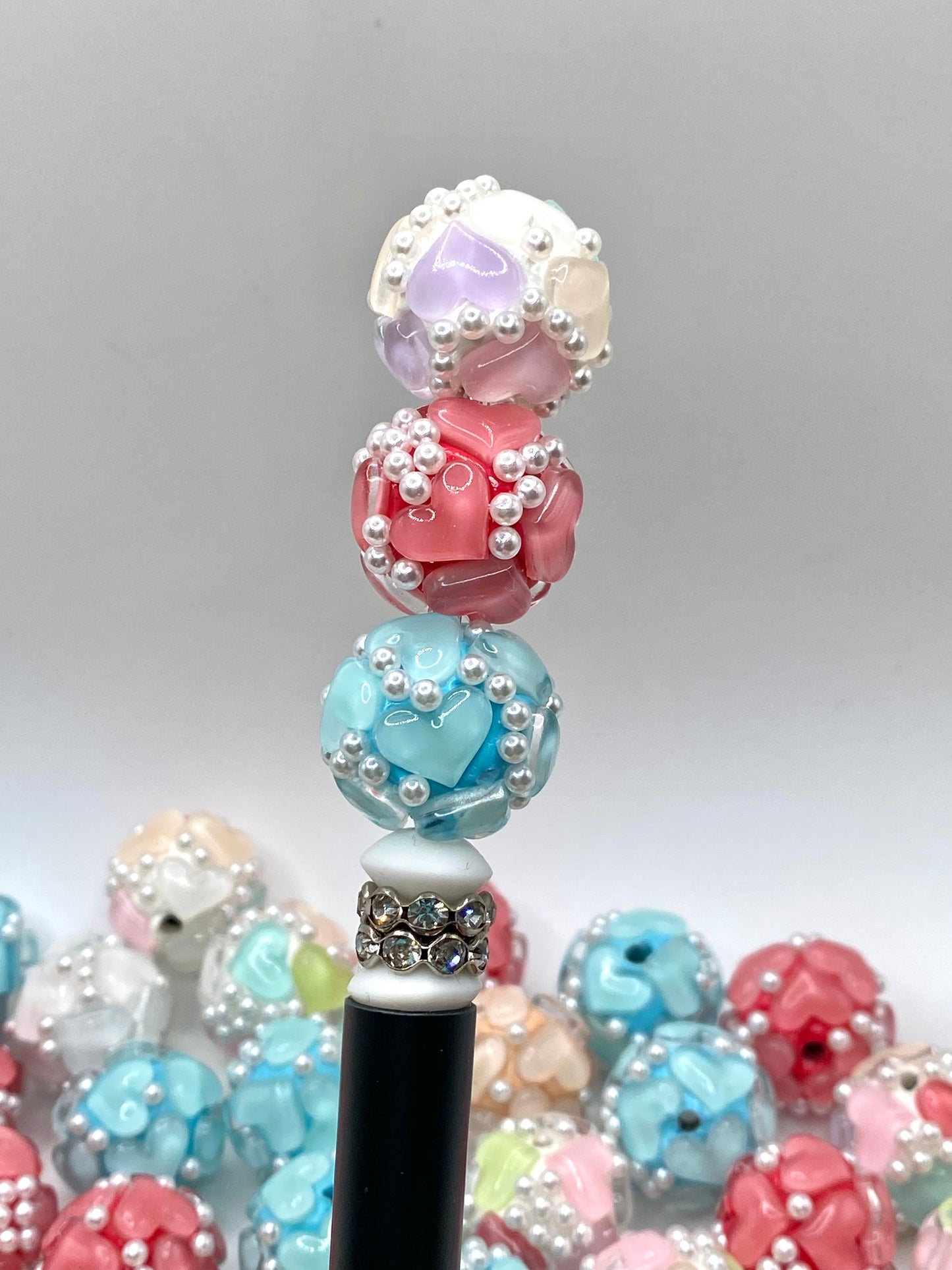 Be Mine Fancy Heart Beads