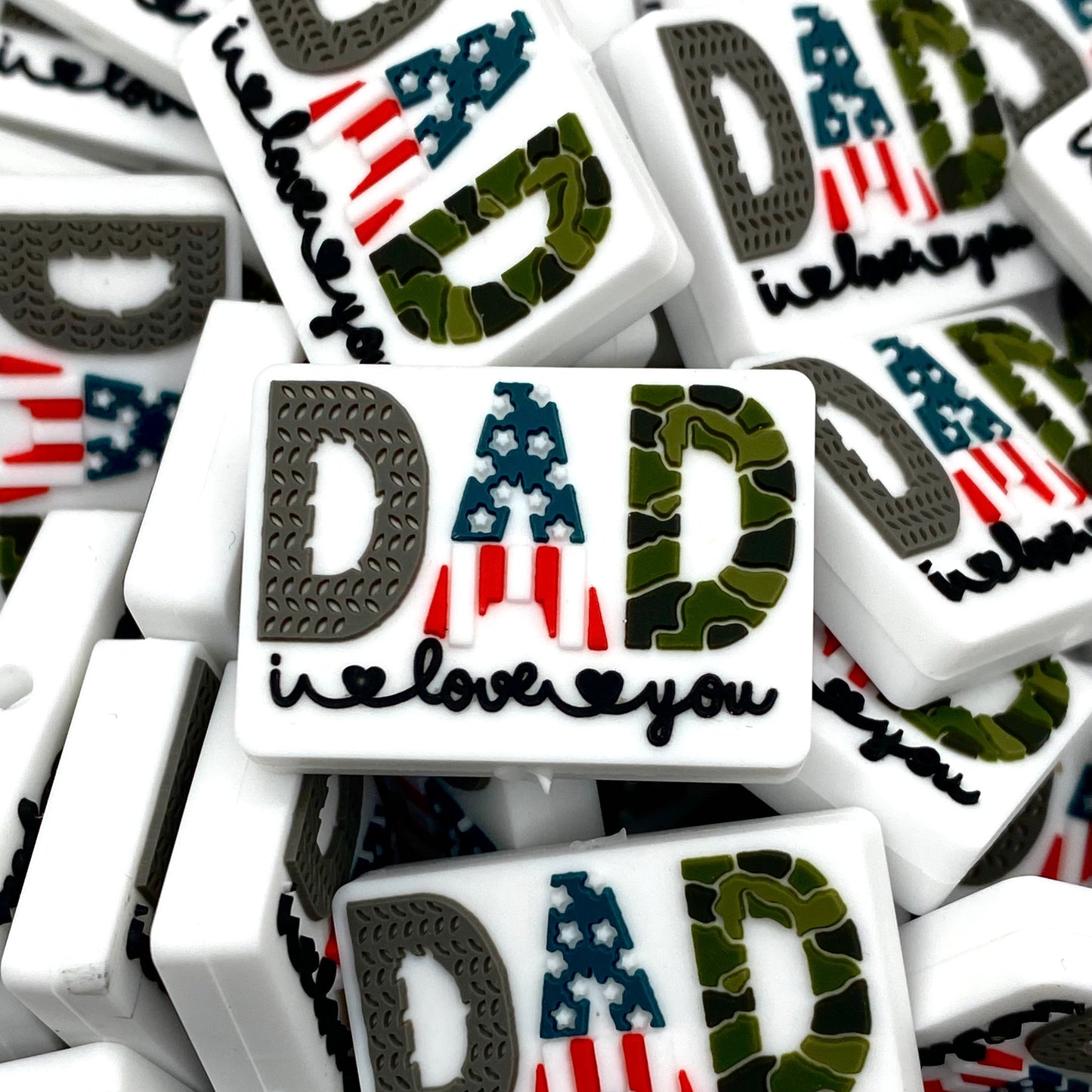 Dad I Love You Focal Beads