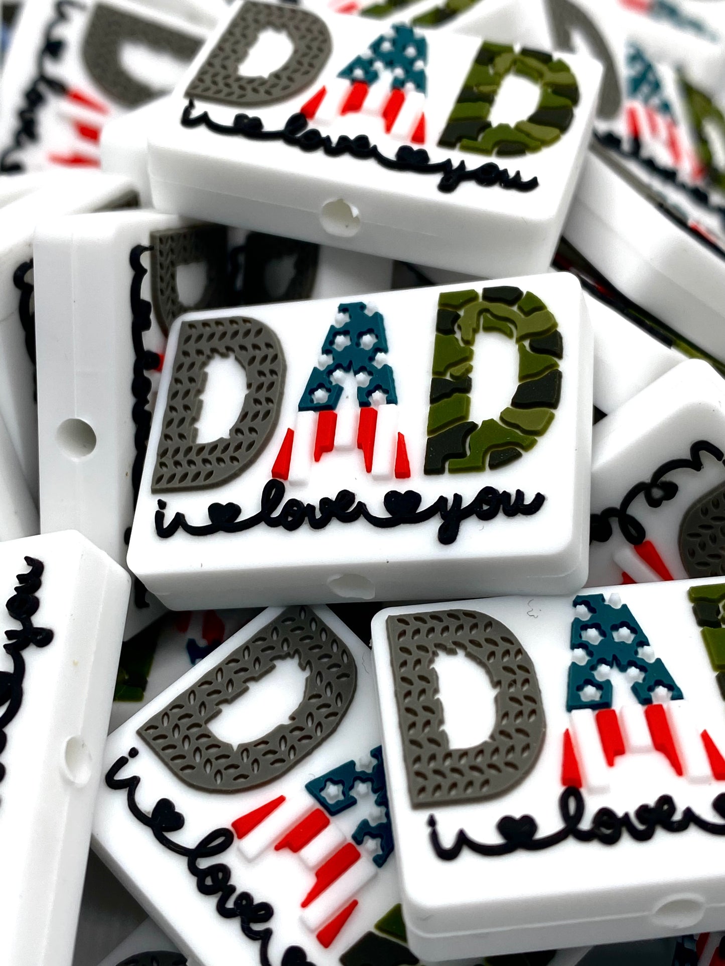 Dad I Love You Focal Beads