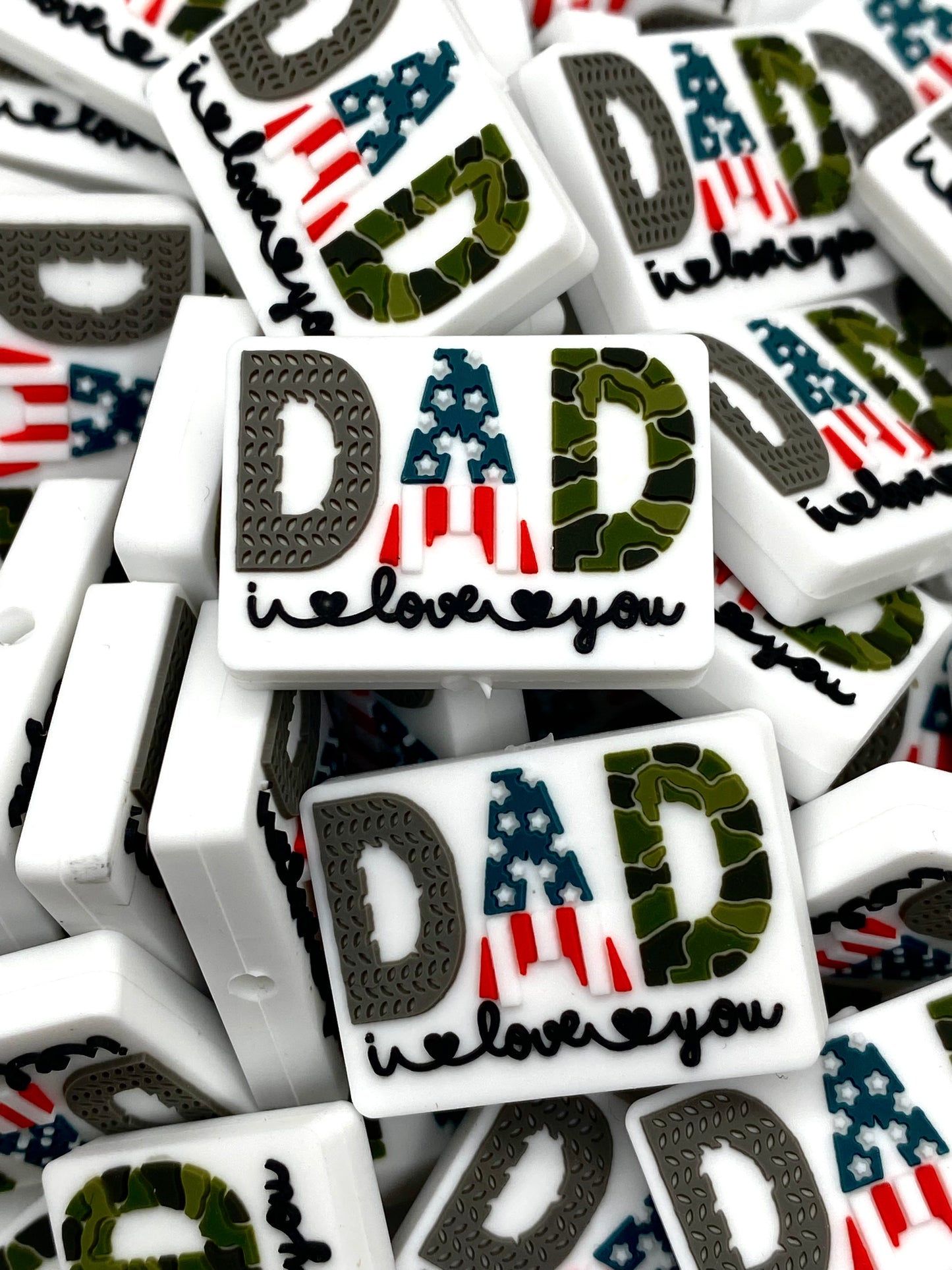 Dad I Love You Focal Beads