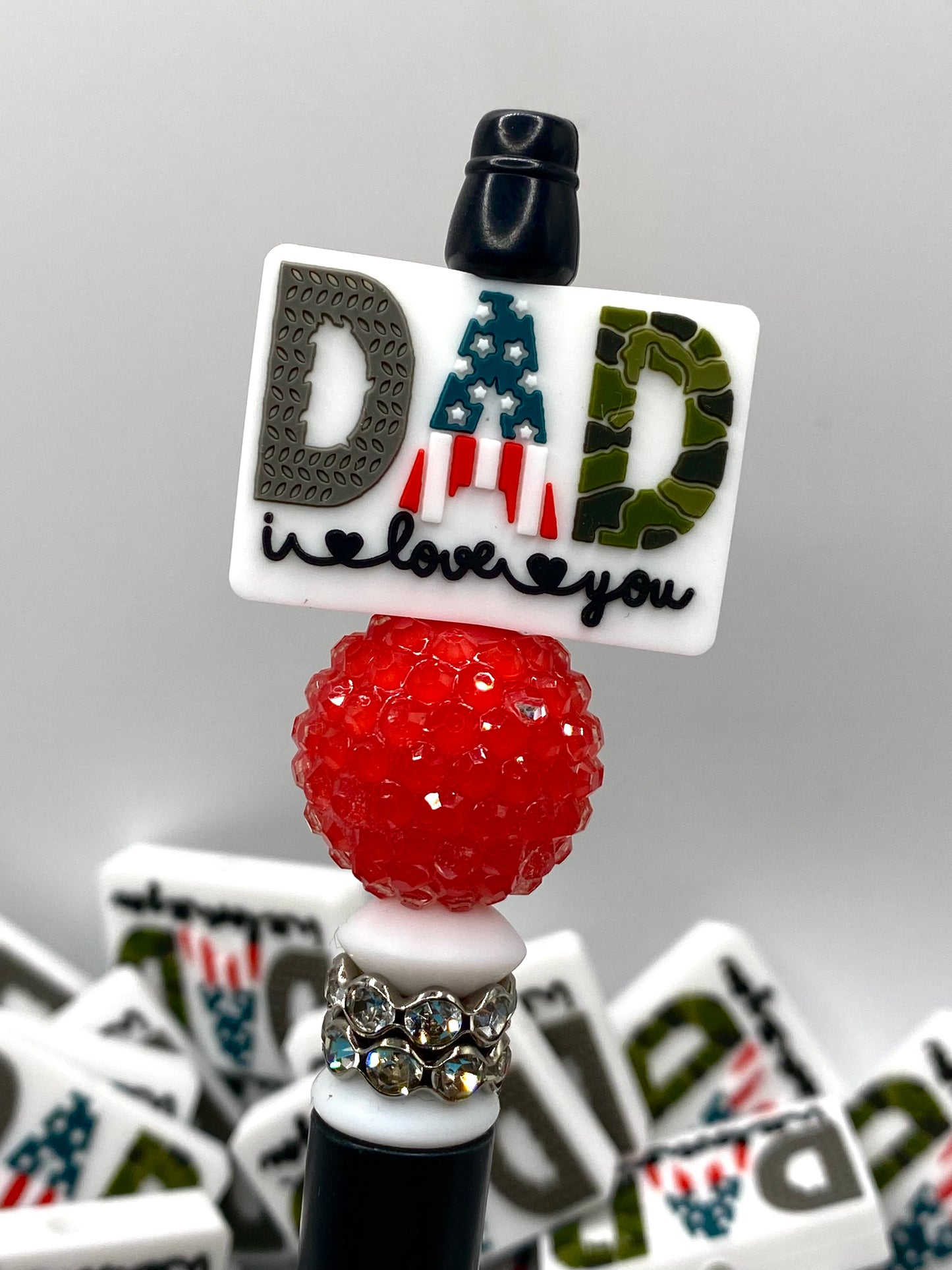 Dad I Love You Focal Beads