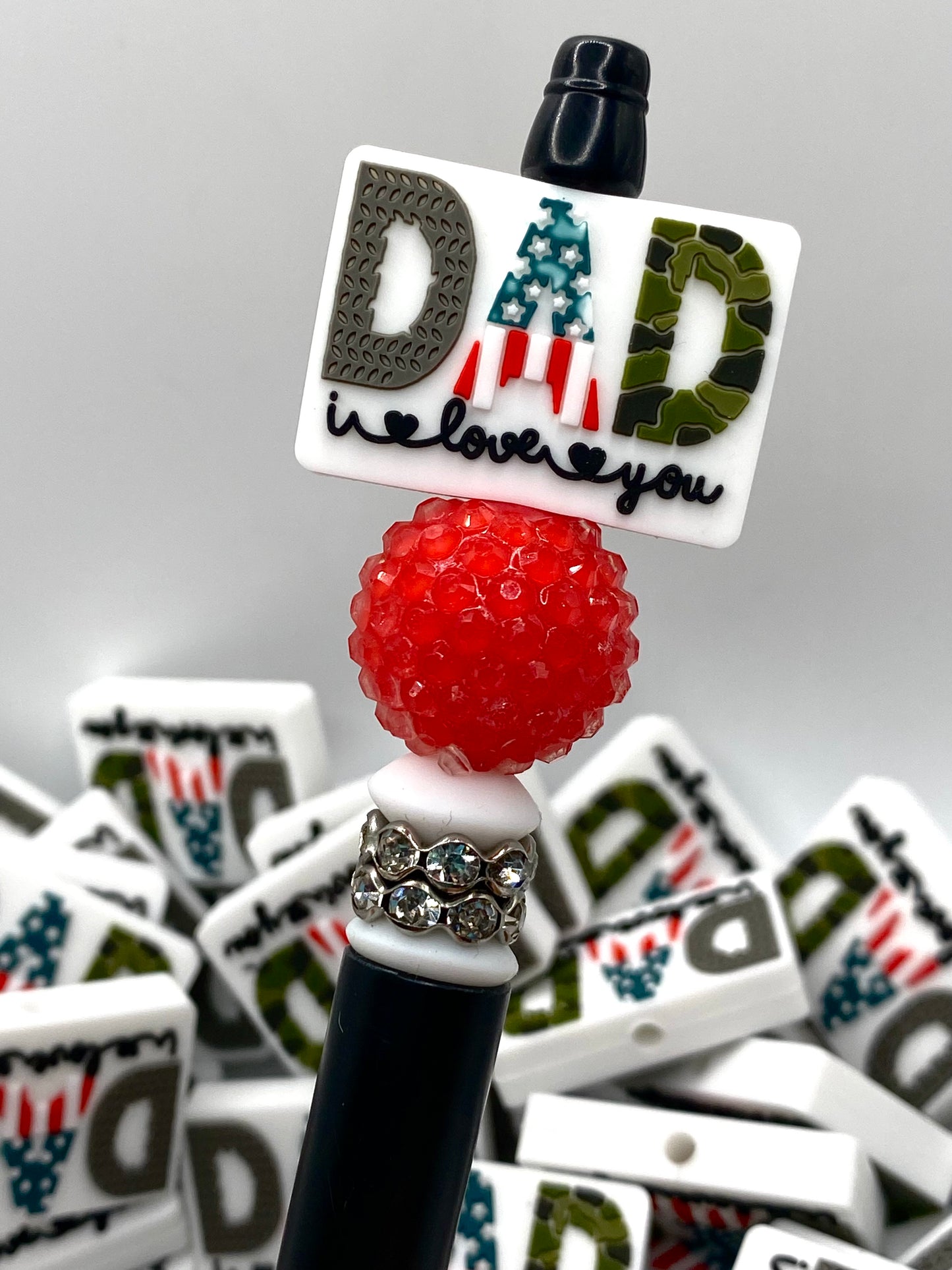 Dad I Love You Focal Beads