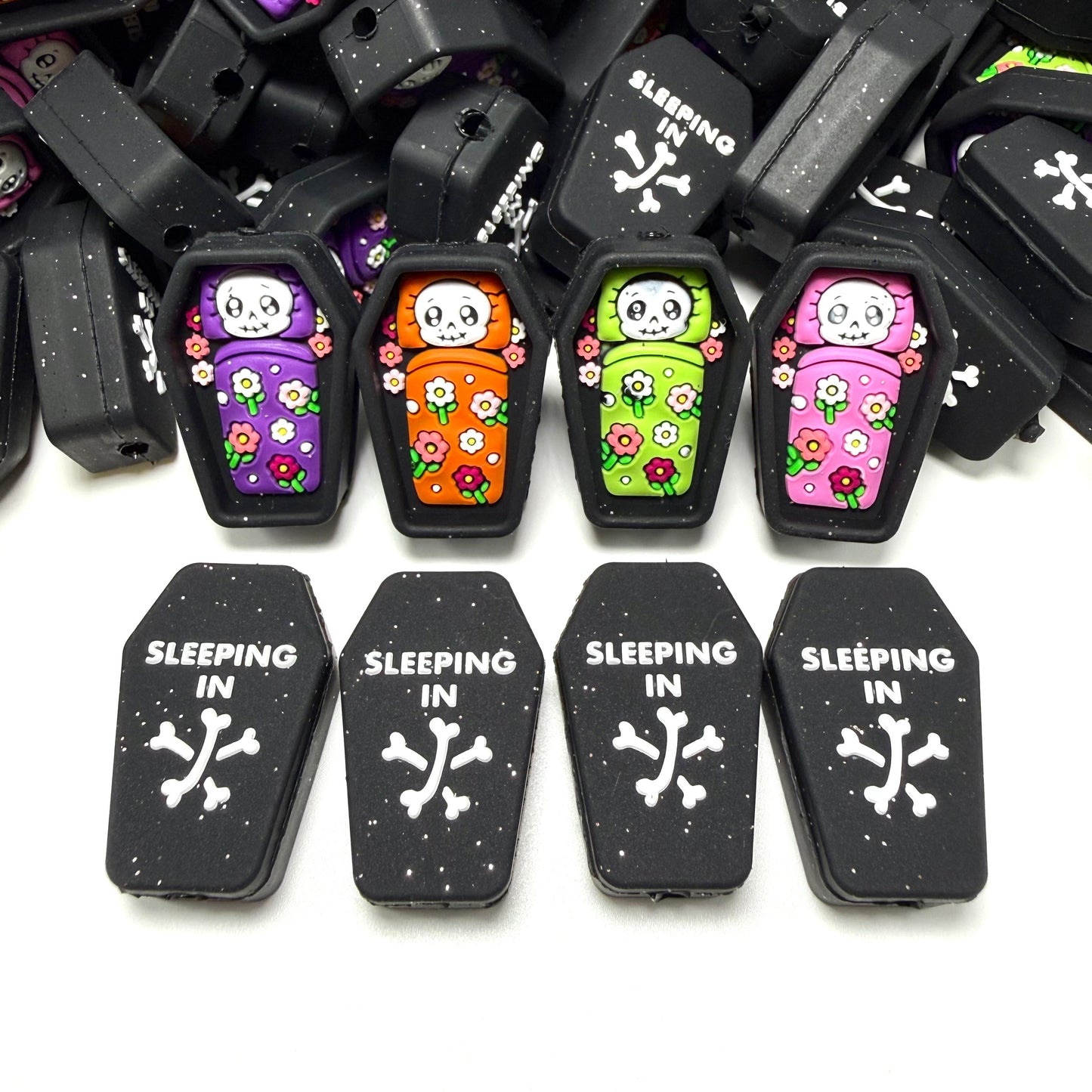 Sleeping In My Own Little Graveyard 3D Silicone Focal Beads