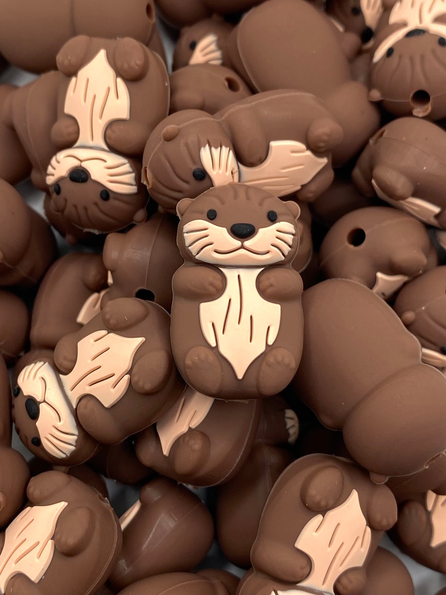Otterly Cute 3D Silicone Focal Beads