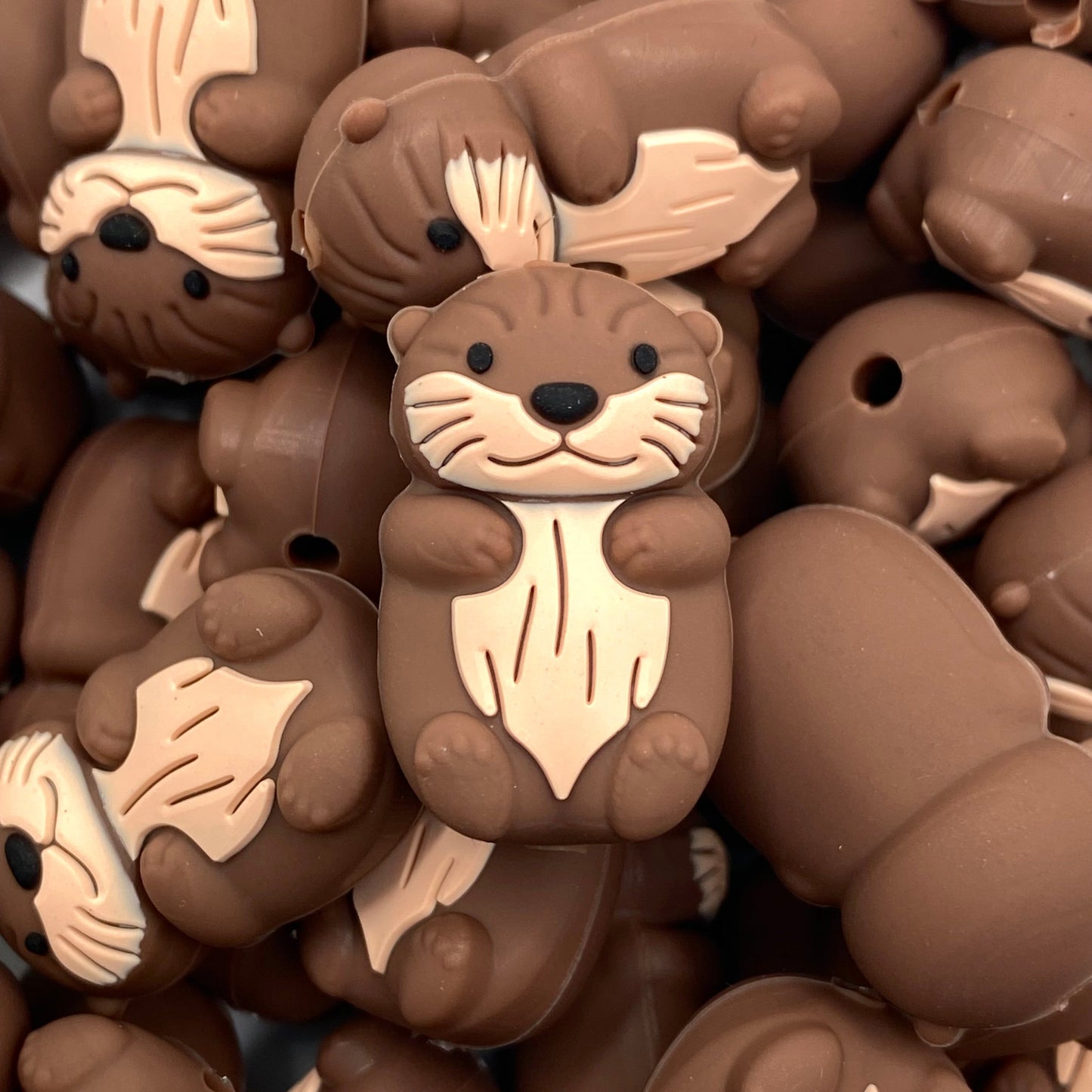 Otterly Cute 3D Silicone Focal Beads