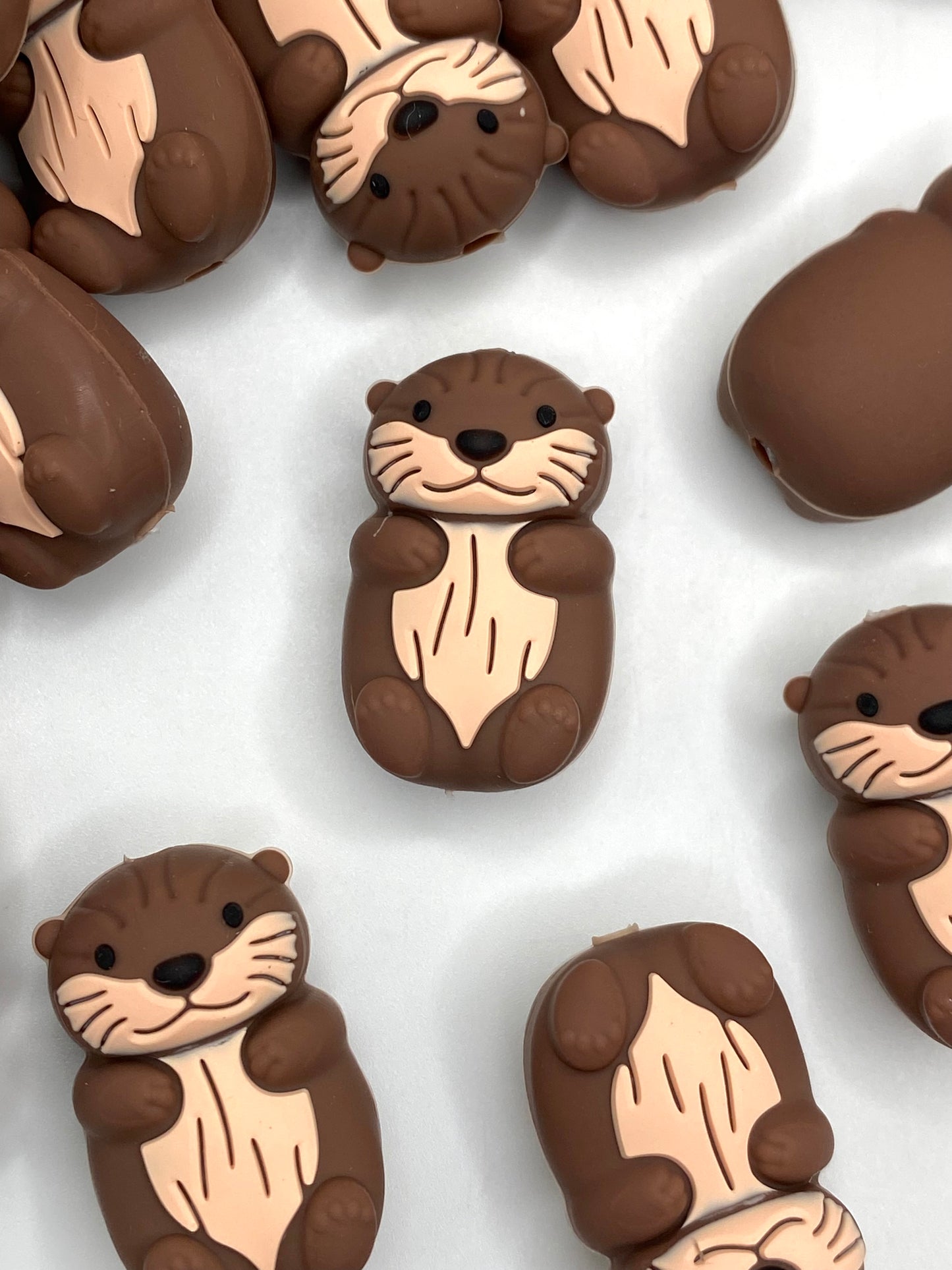 Otterly Cute 3D Silicone Focal Beads
