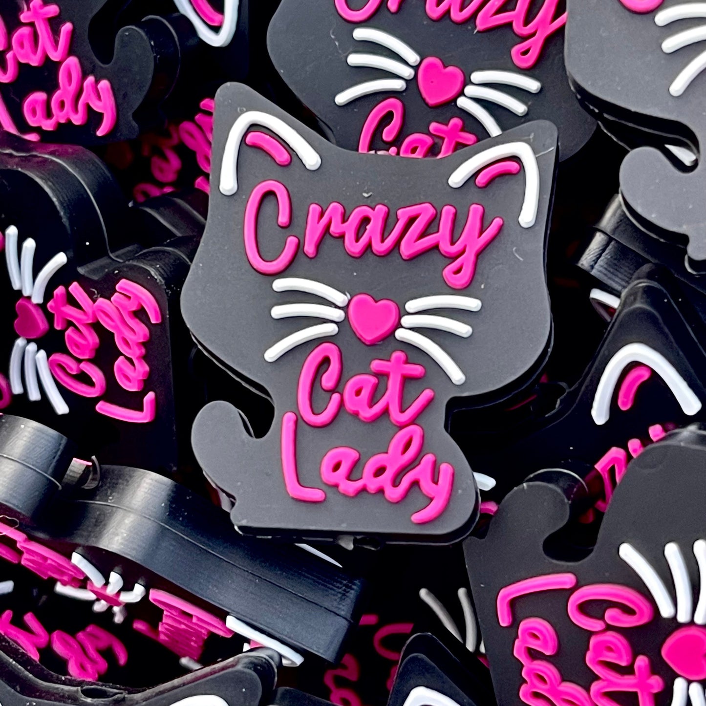 Crazy Cat Lady Silicone Focal Beads