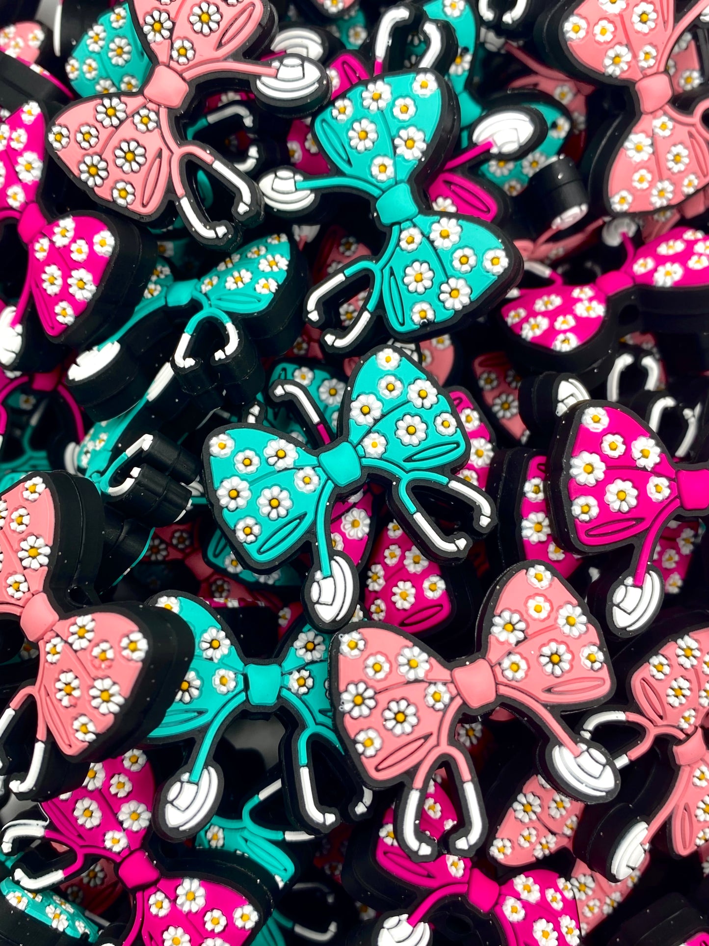 Hair Up Scrubs On Silicone Focal Beads