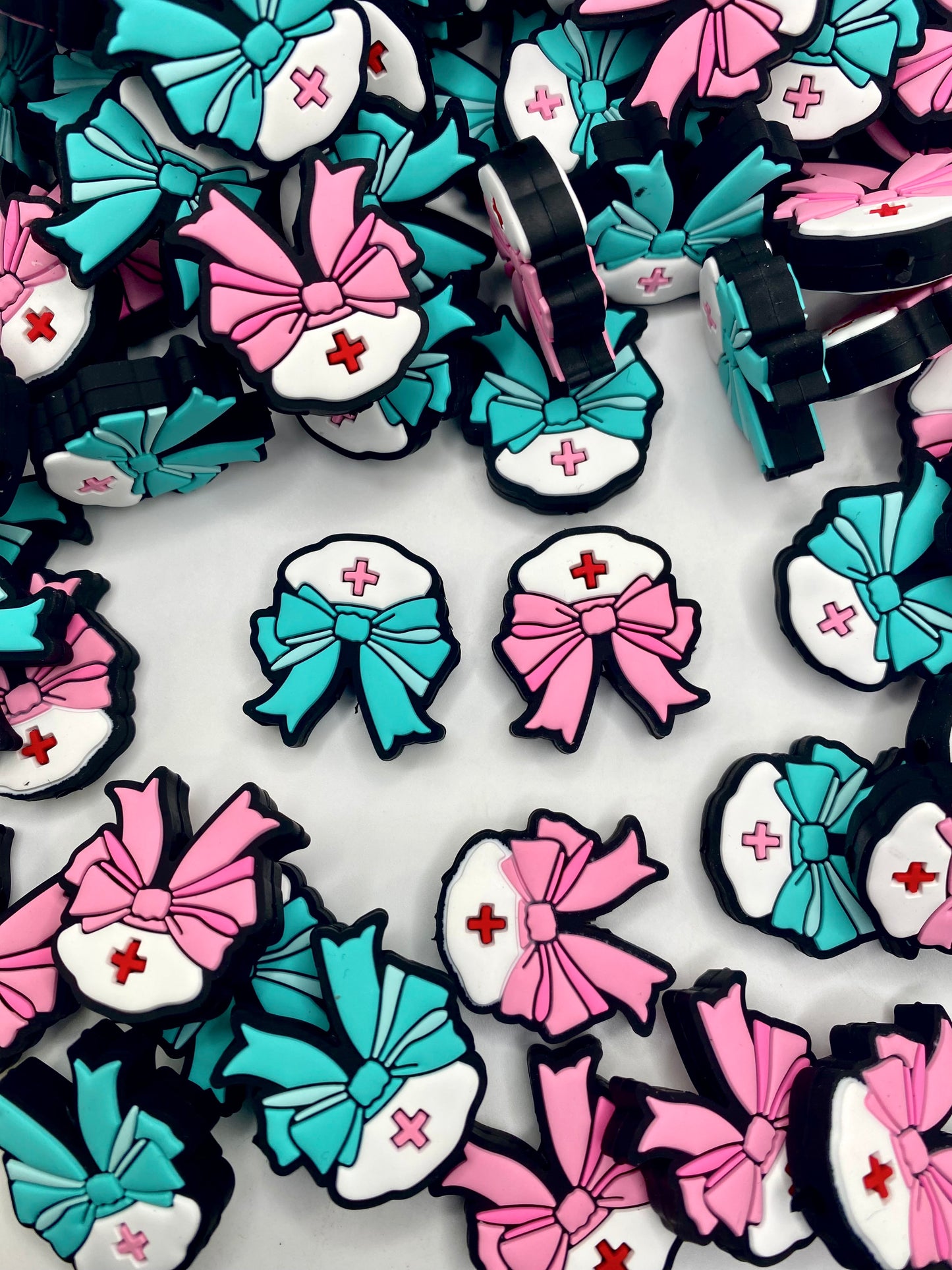 Nurse Hair Don't Care Silicone Focal Beads