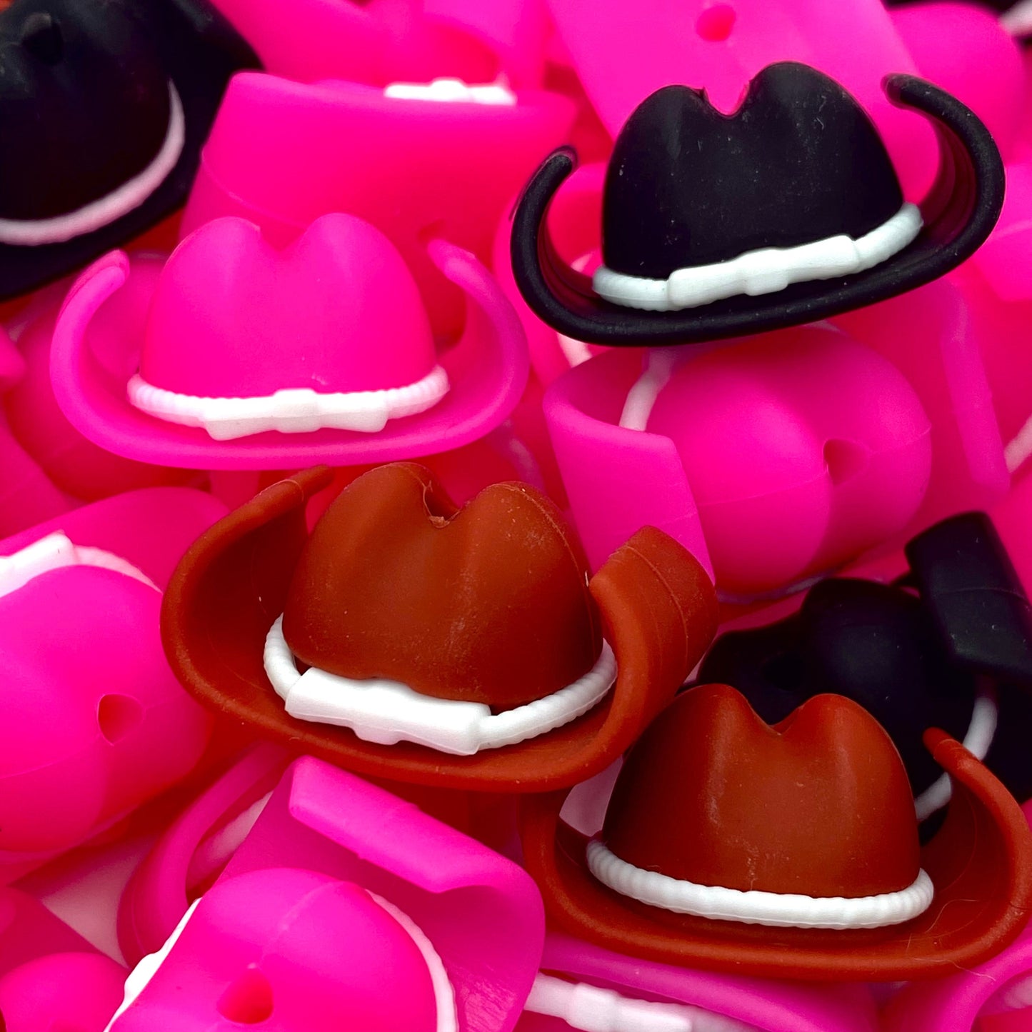 Cowboy Up 3D Silicone Focal Beads