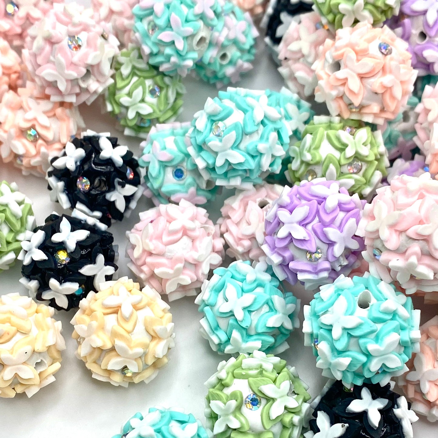 Bloom Baby Bloom Fancy Resin Polymer Clay Beads