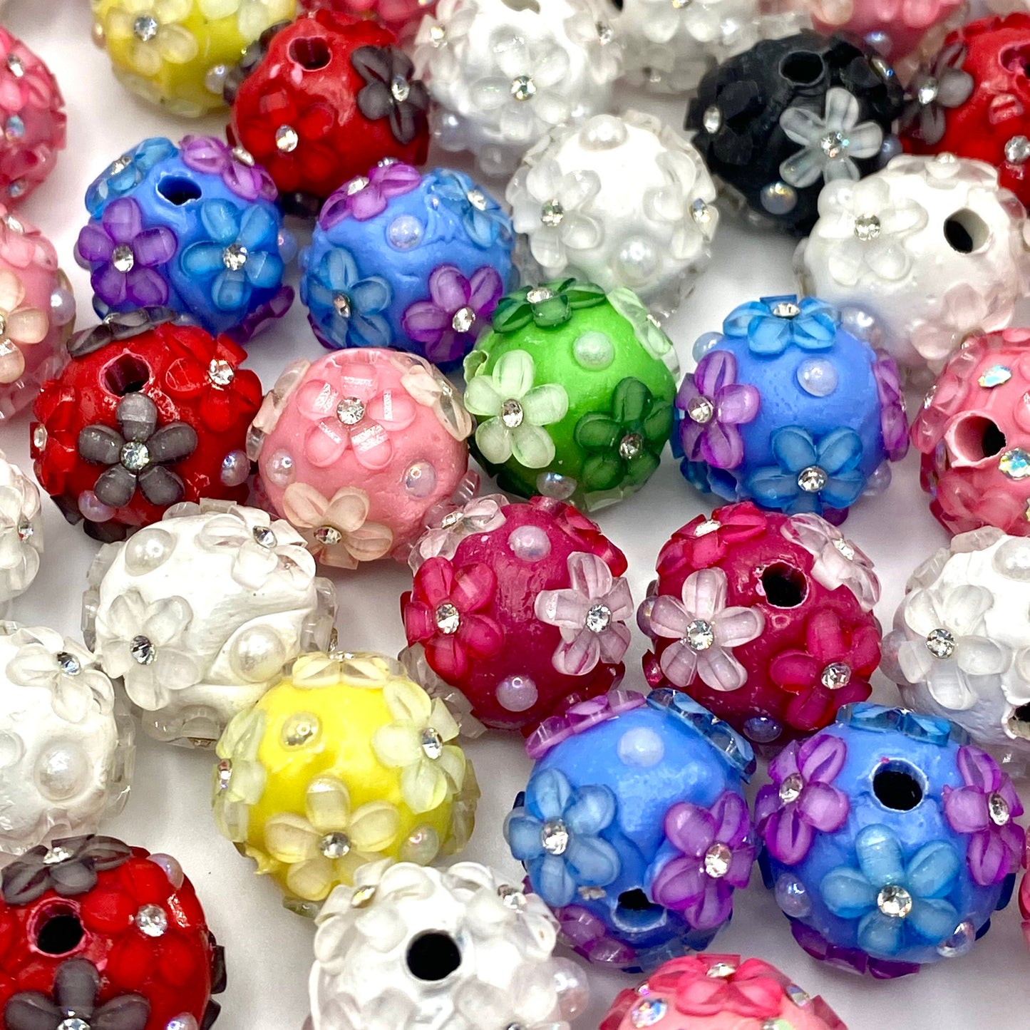 Grow Positive Thoughts Fancy Polymer Clay Beads